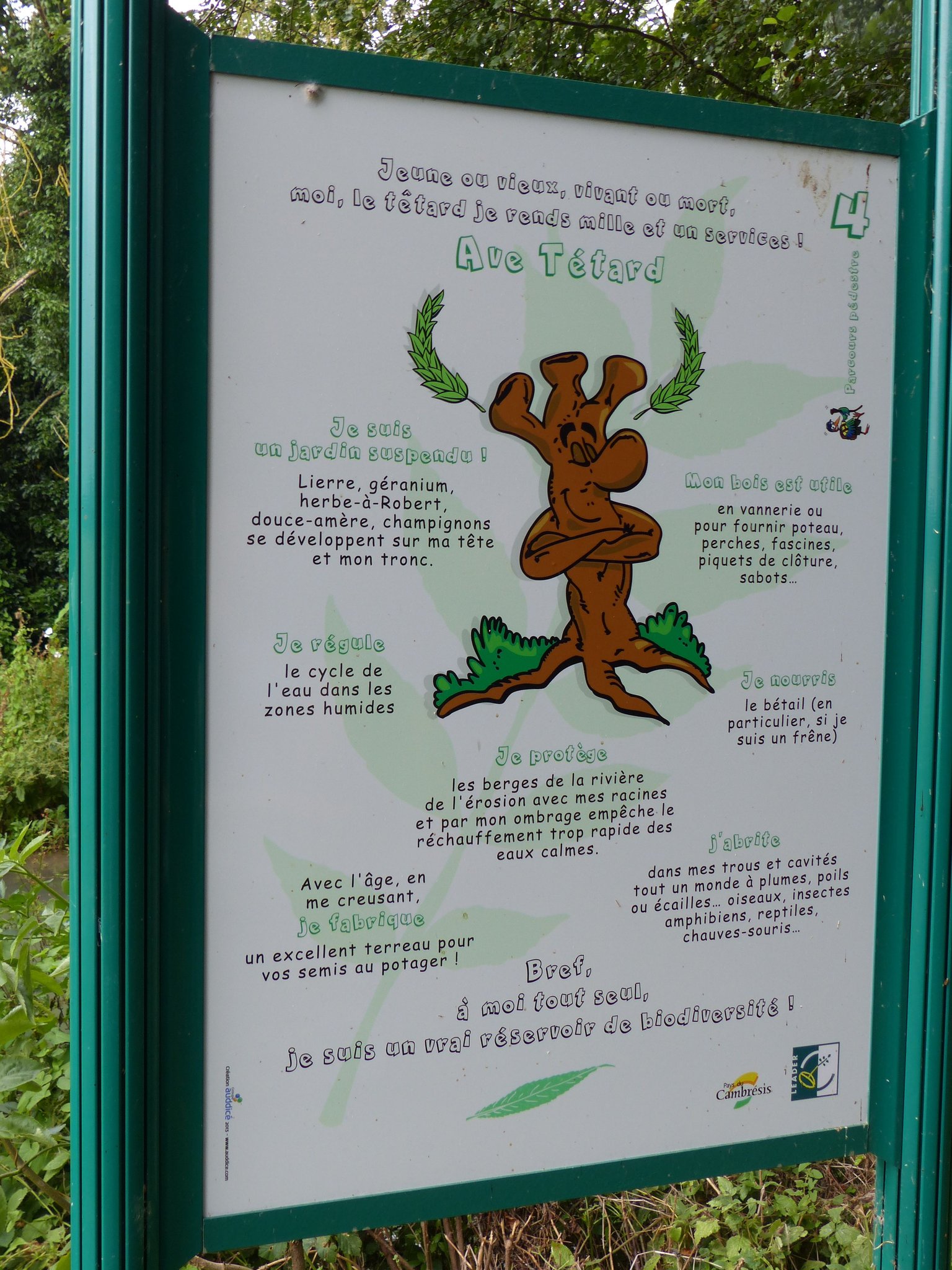 Panneau pédagogique à Noyelles-sur-Escaut