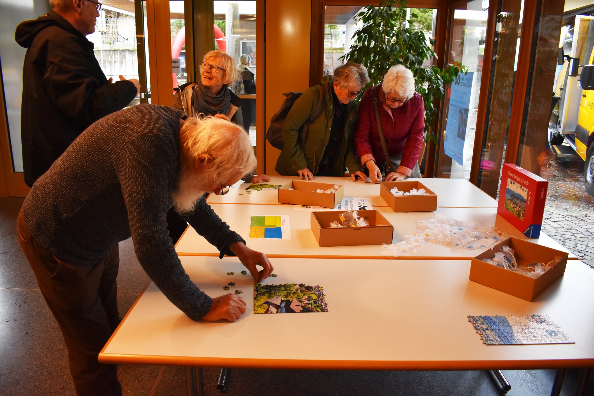 Das Puzzle fand grosses Interesse