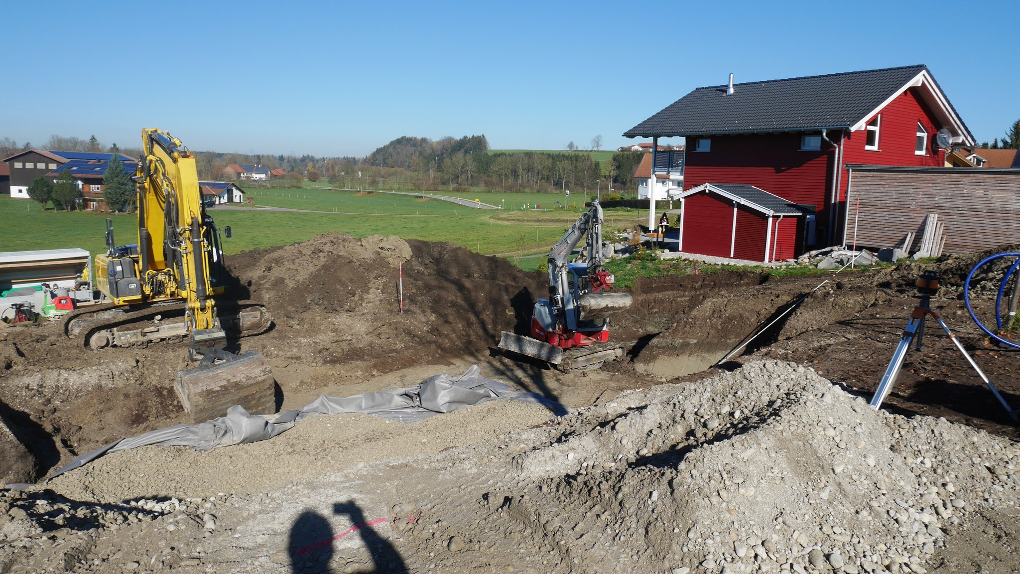 BV: Lauben Schlüsselfertiges EFH mit Garage und Stützwände inkl. Bodenaustausch