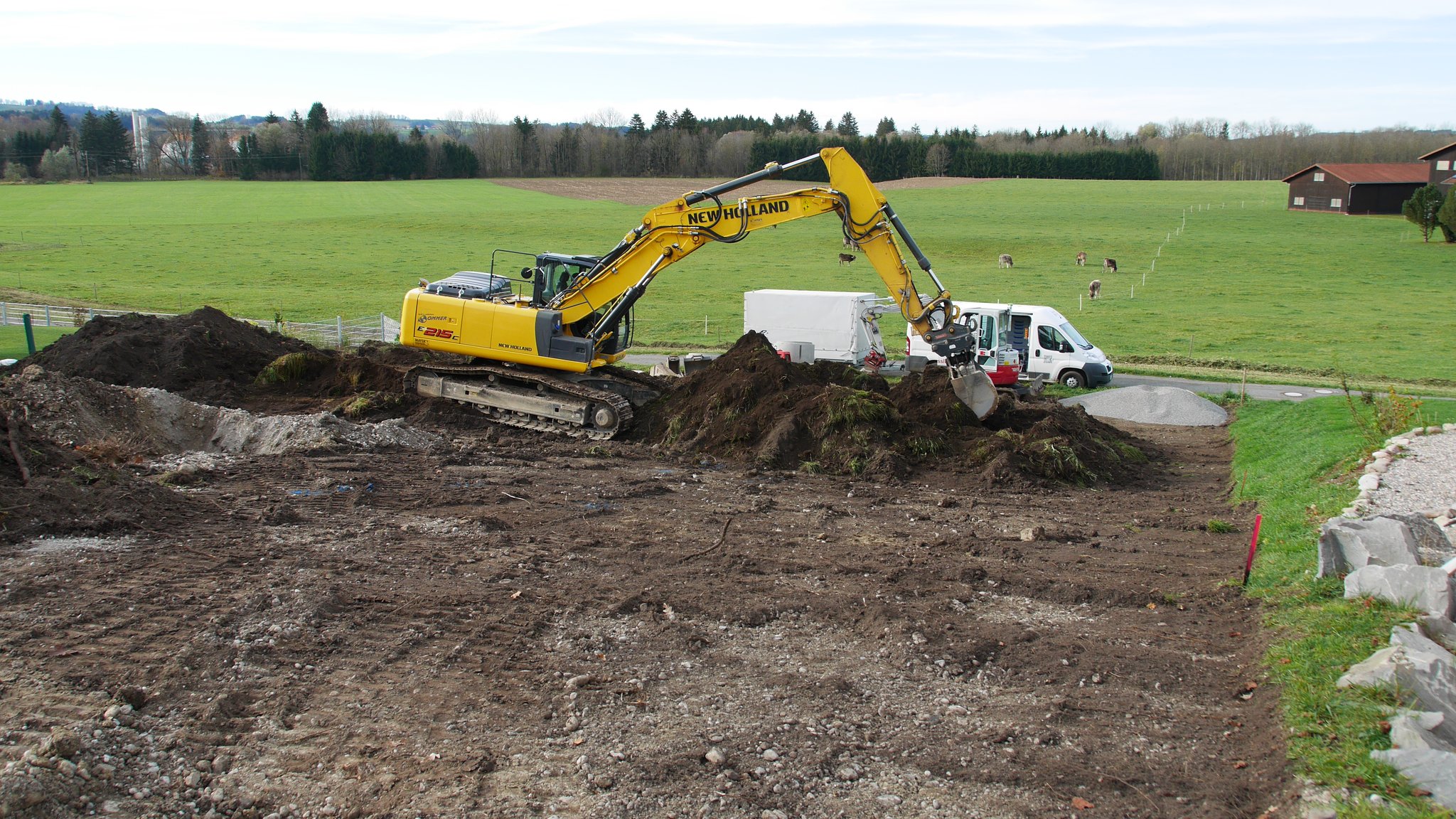 BV: Lauben Schlüsselfertiges EFH mit Garage und Stützwände inkl. Bodenaustausch