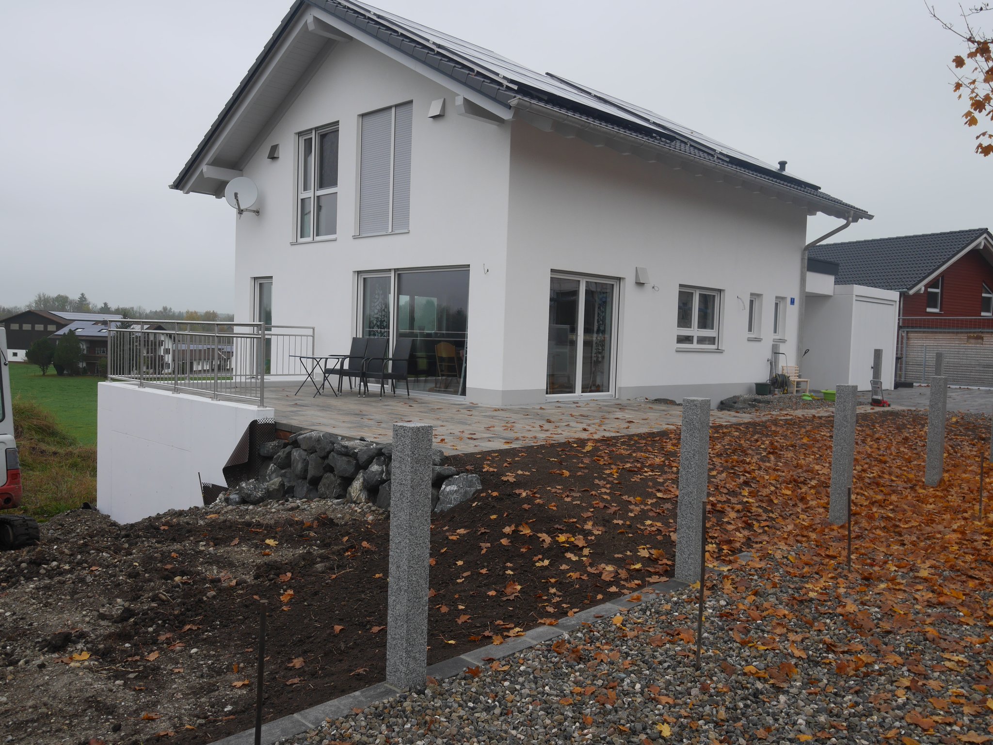 BV: Lauben Schlüsselfertiges EFH mit Garage und Stützwände inkl. Bodenaustausch