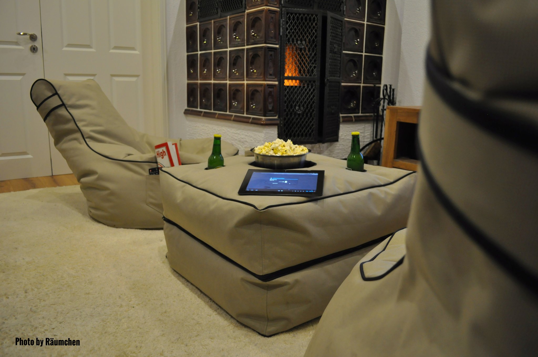 2Sit & 2Dine in SandStorm Beige