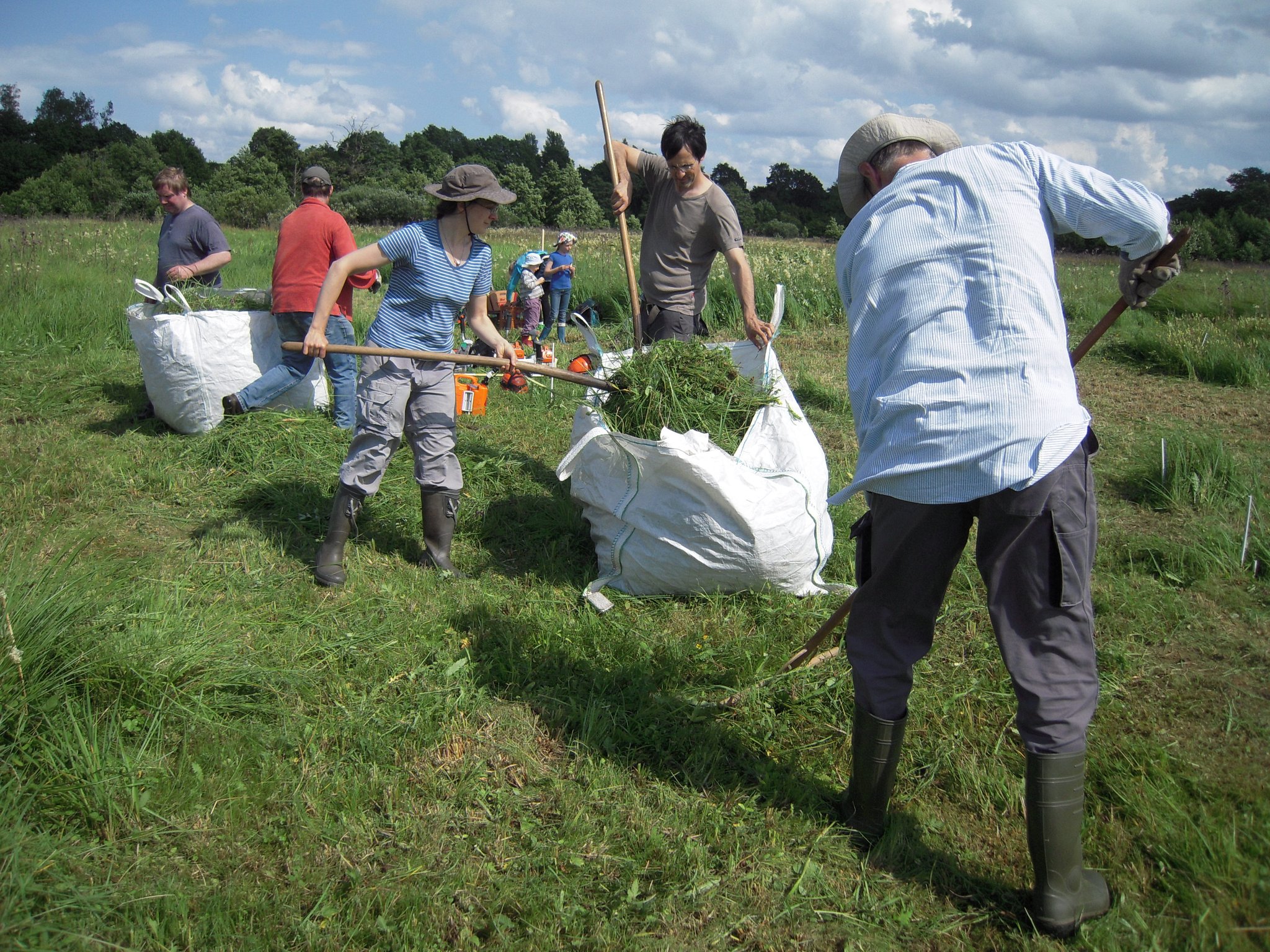 Landschaftspflege als Gemeinschaftsaktion.
