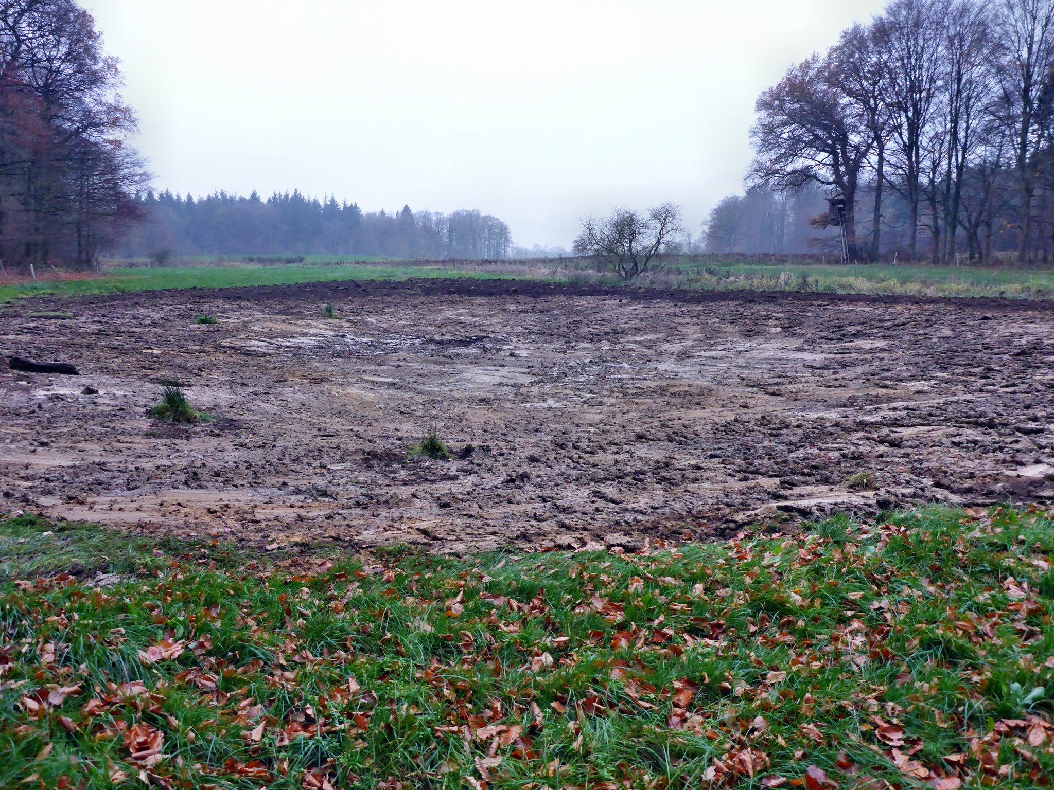 Die fertige Mulde ...