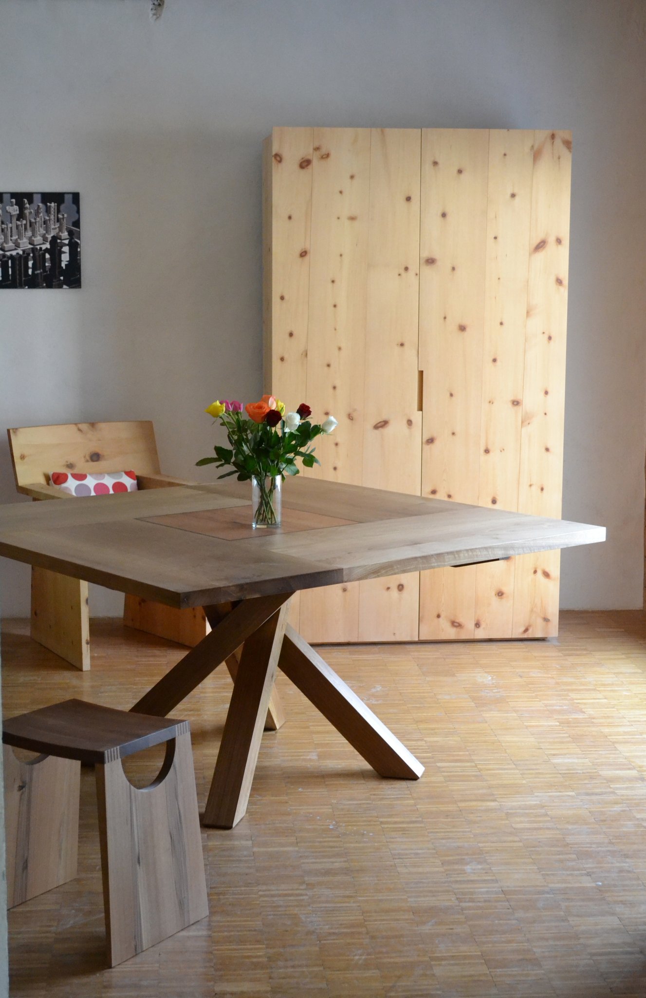 Tisch Twist Nussbaum quadratisch