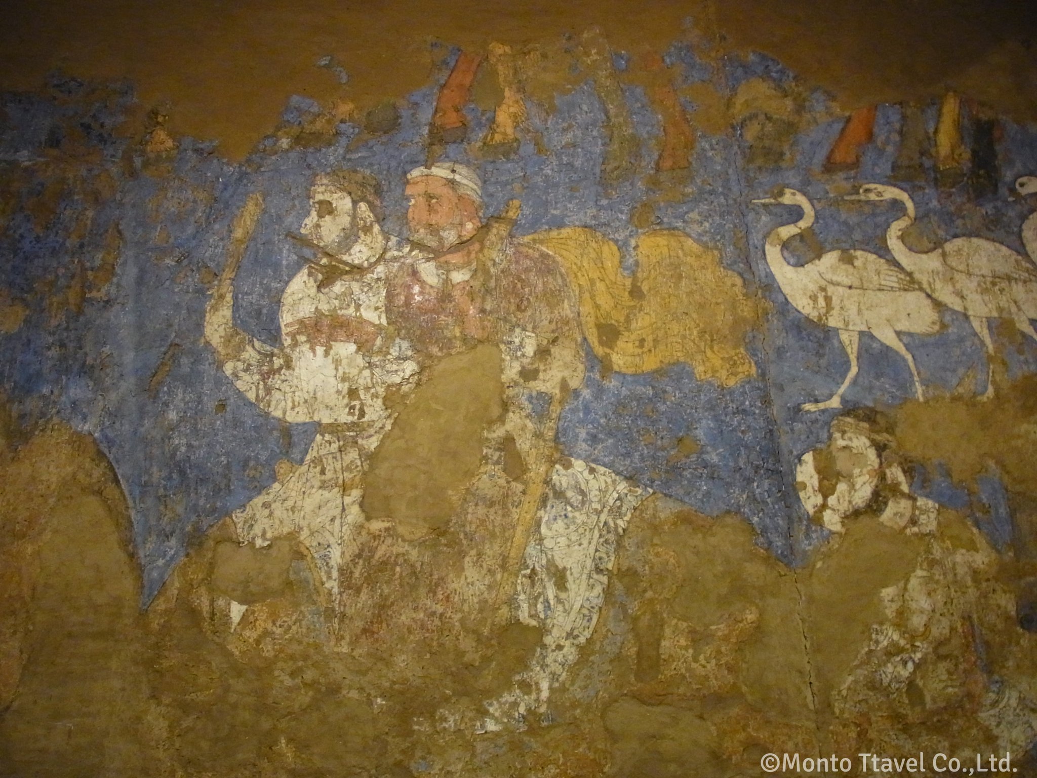 アフラシャブ博物館  ソグド人の壁画（サマルカンド））