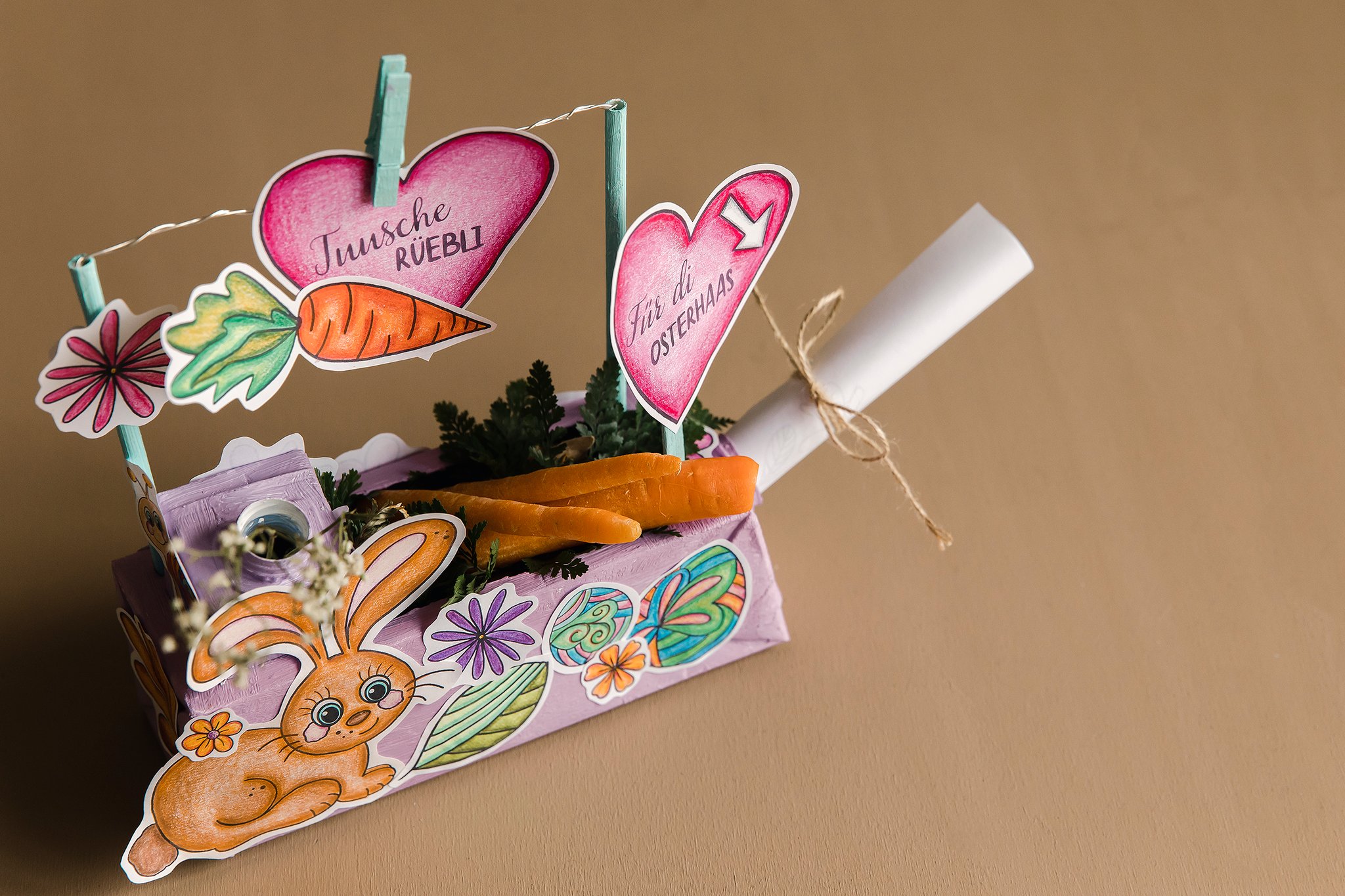 Kombi mit Upcycling + Naturmaterial