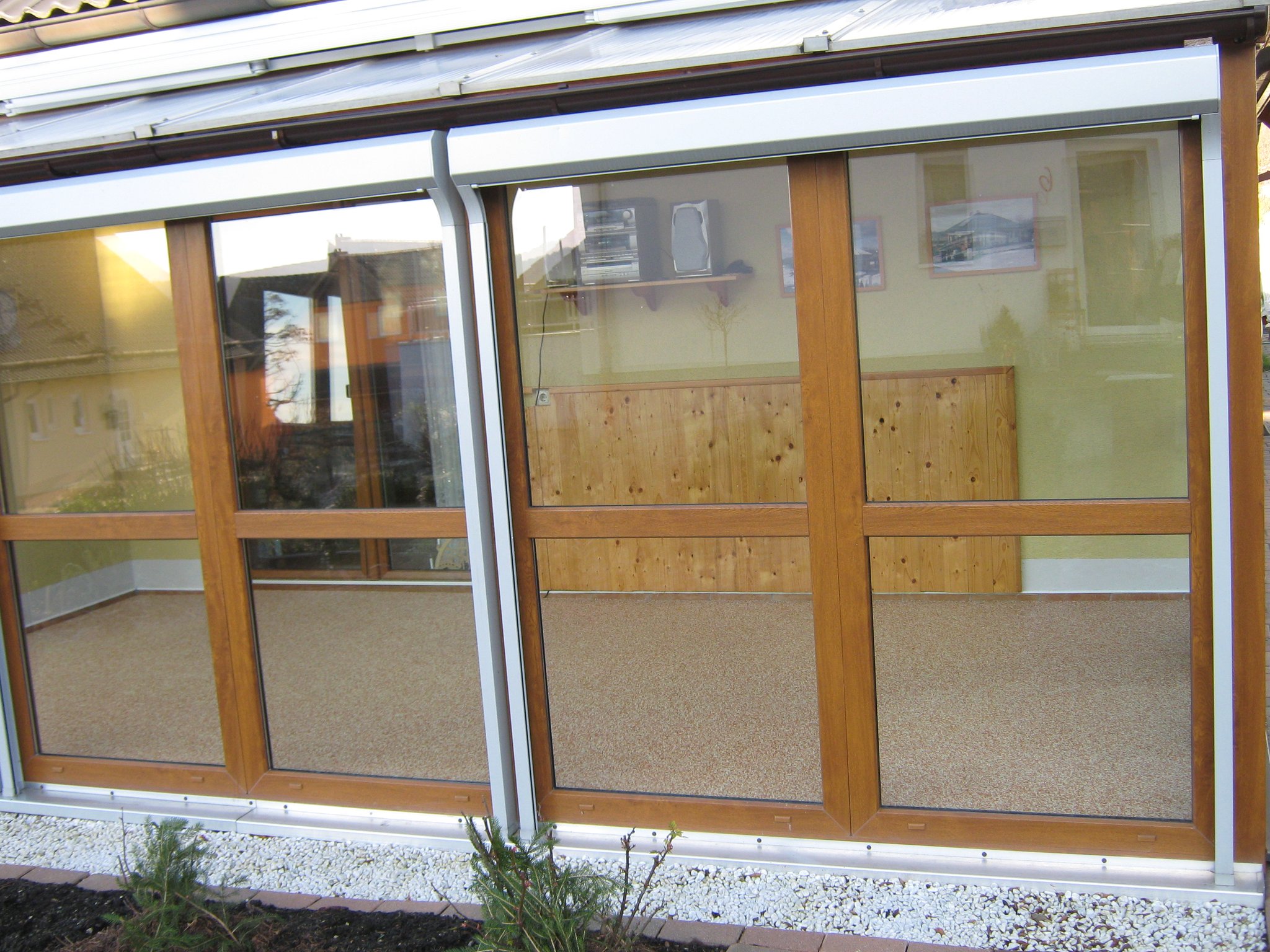 Auch hier haben wir eine Fußbodenheizung in der Wintergarten integriert