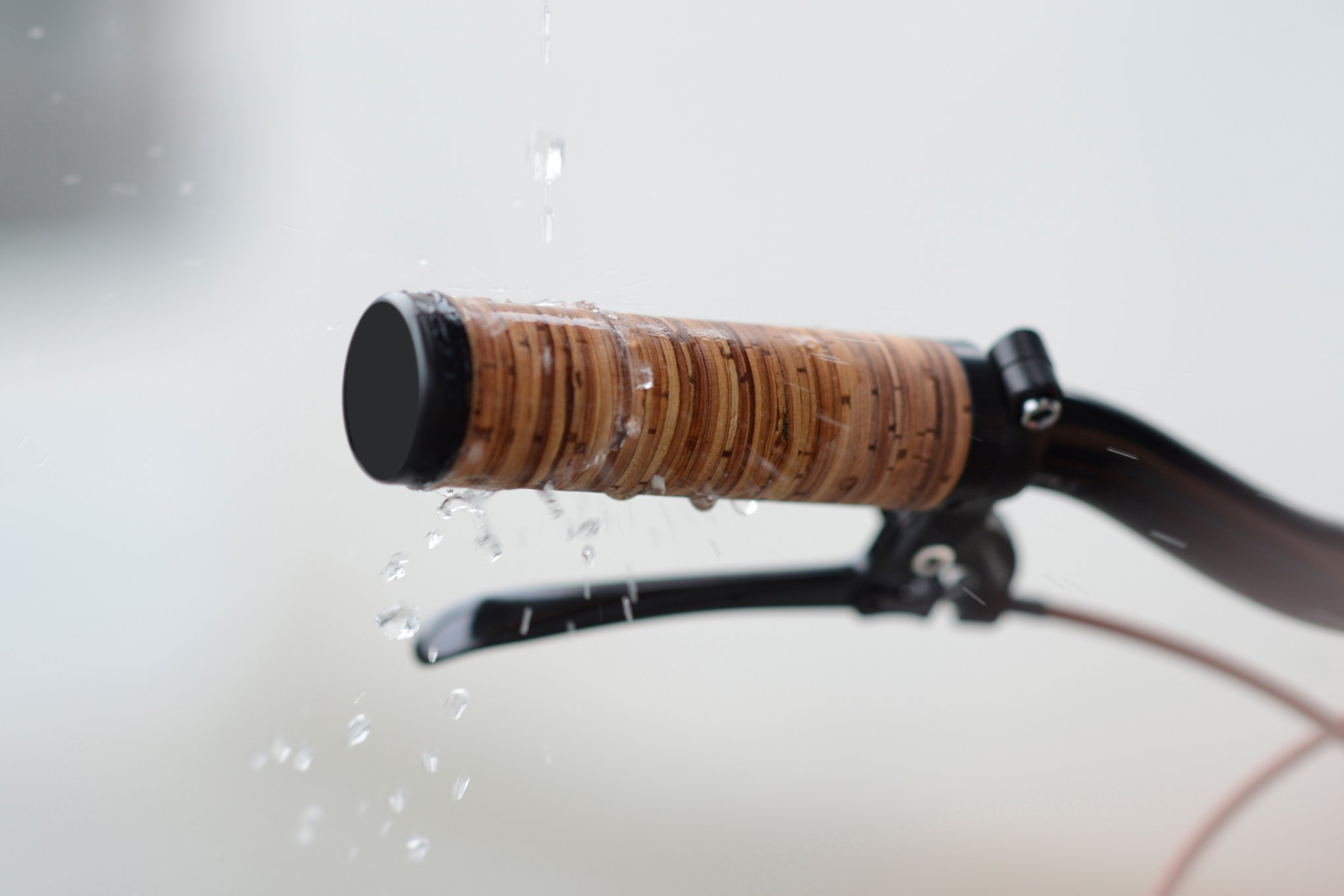 Fahrrad Lenkergriffe aus Birkenrinde