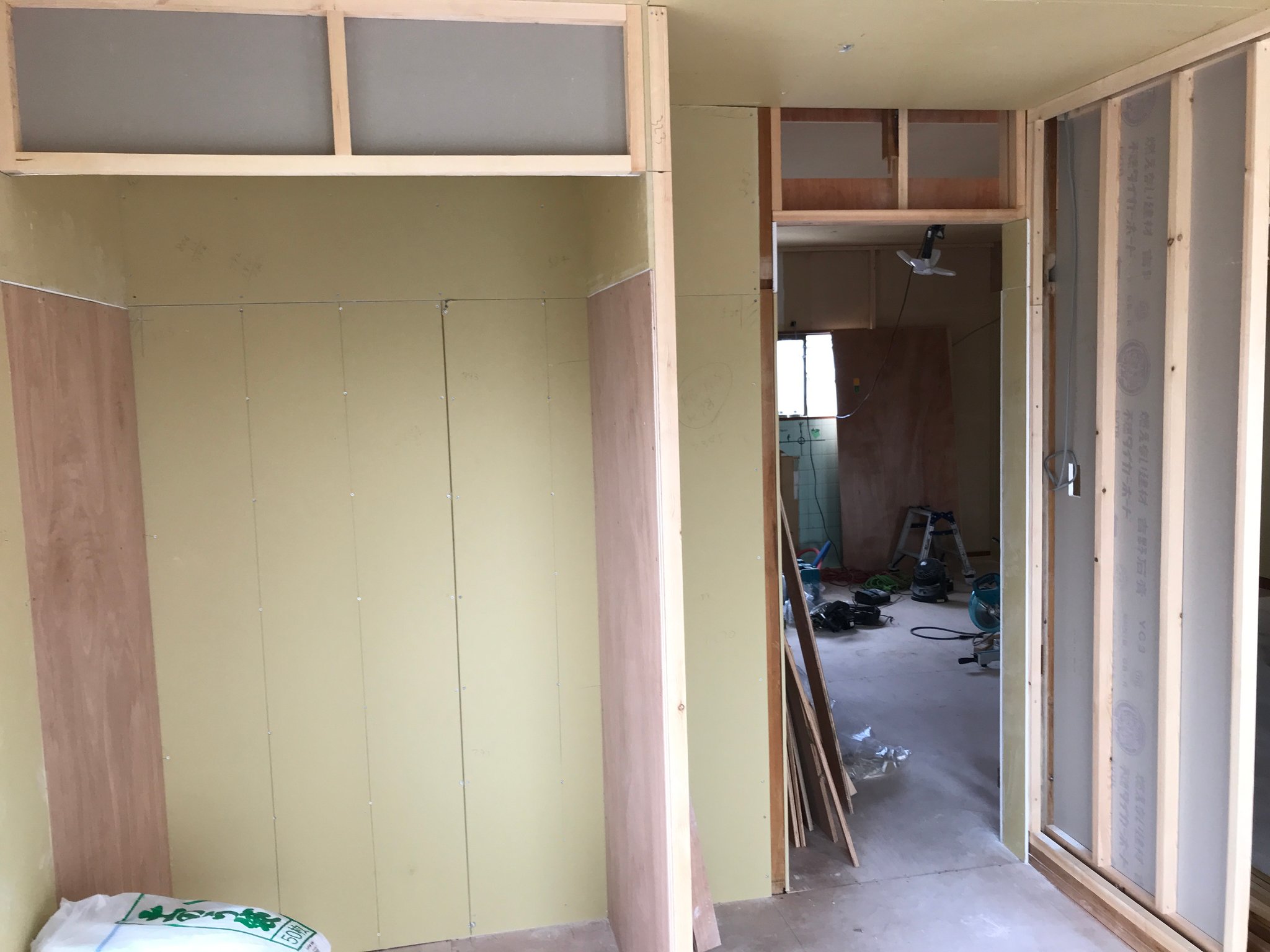 施工中　居室Ｂ⑥