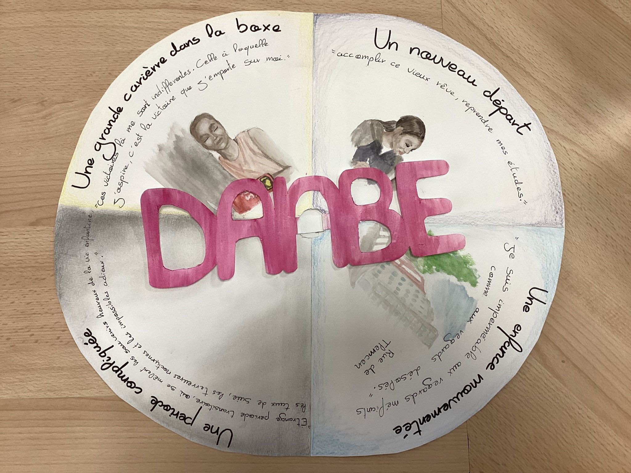 Le travail de Marion (3è5) autour de Danbé