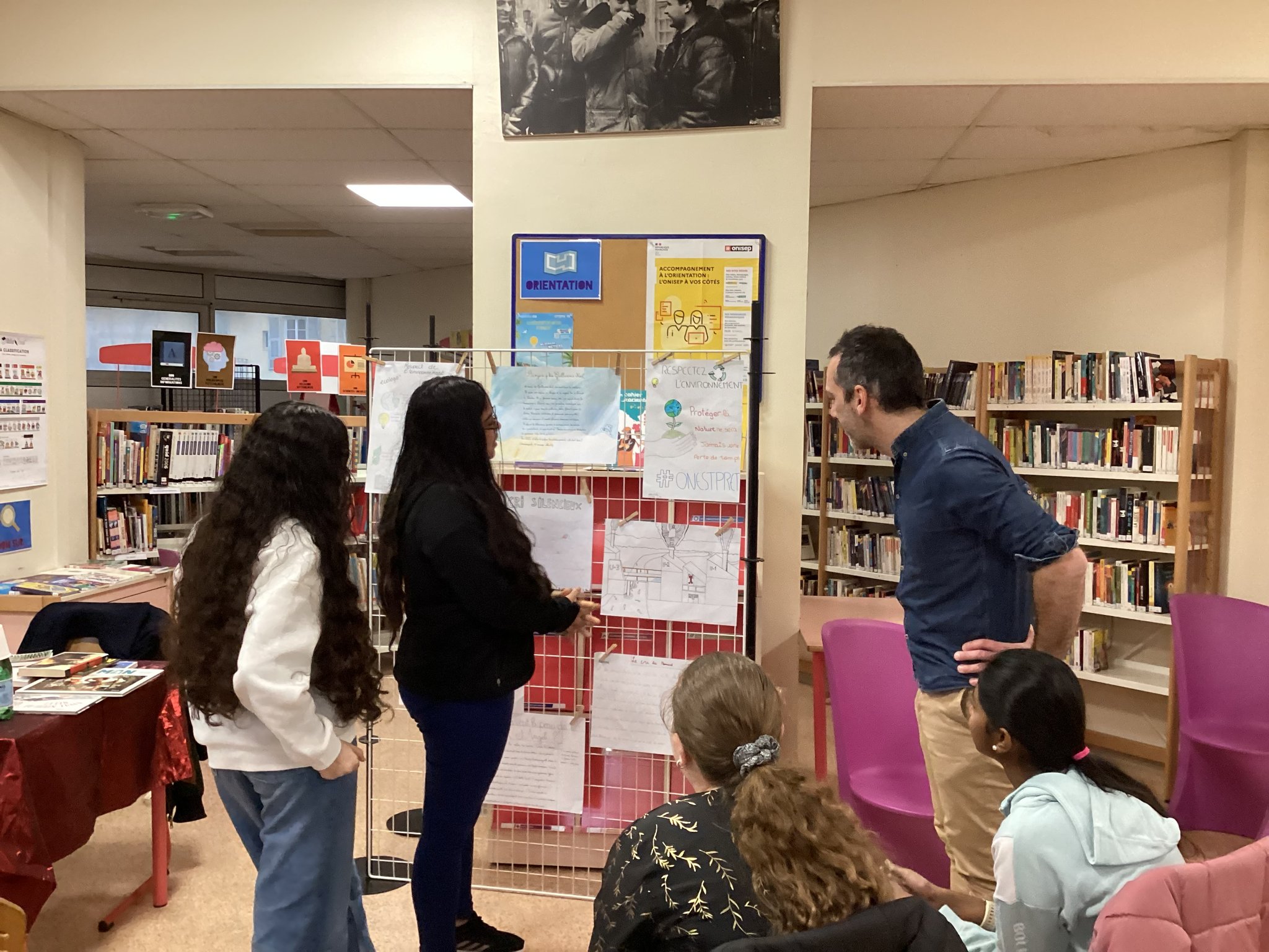 Les exposés réalisés par les élèves autour du roman Le cri du homard