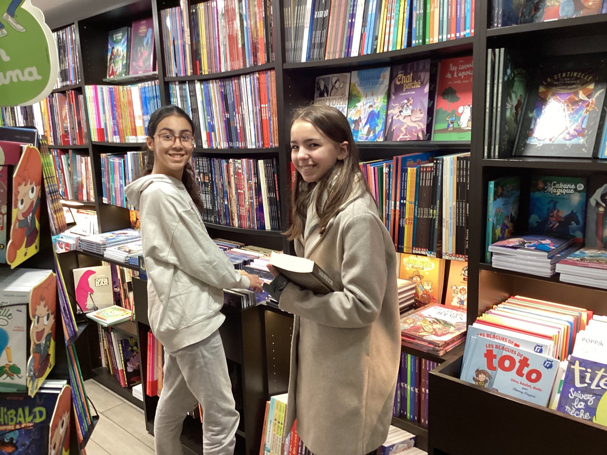 Le moment du choix des livres...