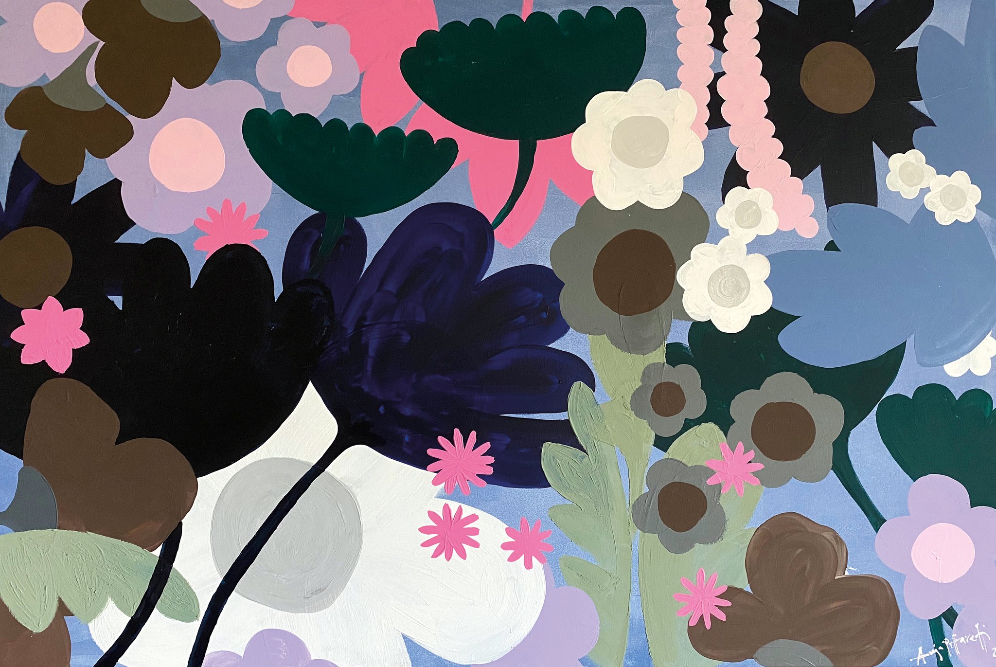 BLUMENWIESE  150X100