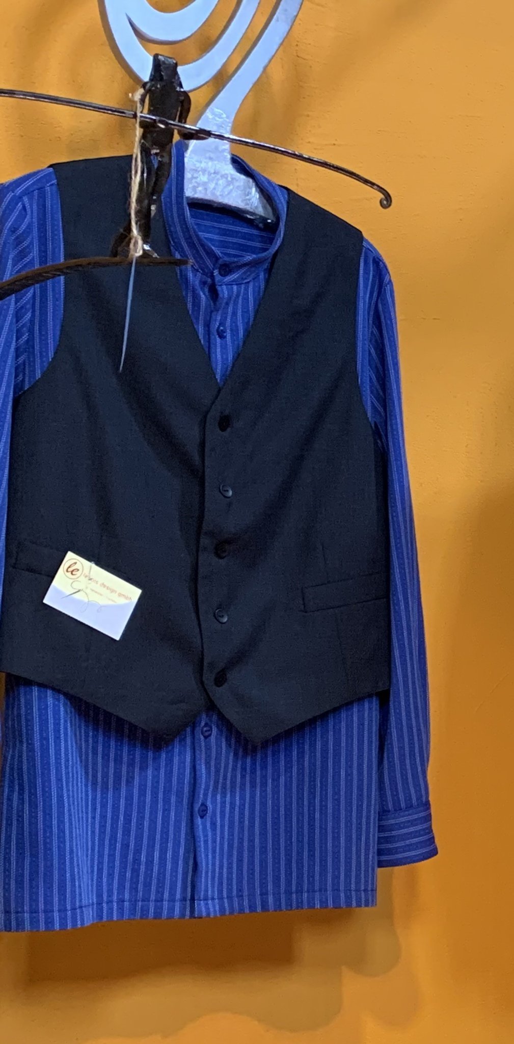 Hemd langarm (Stoff Schmied); Gilet