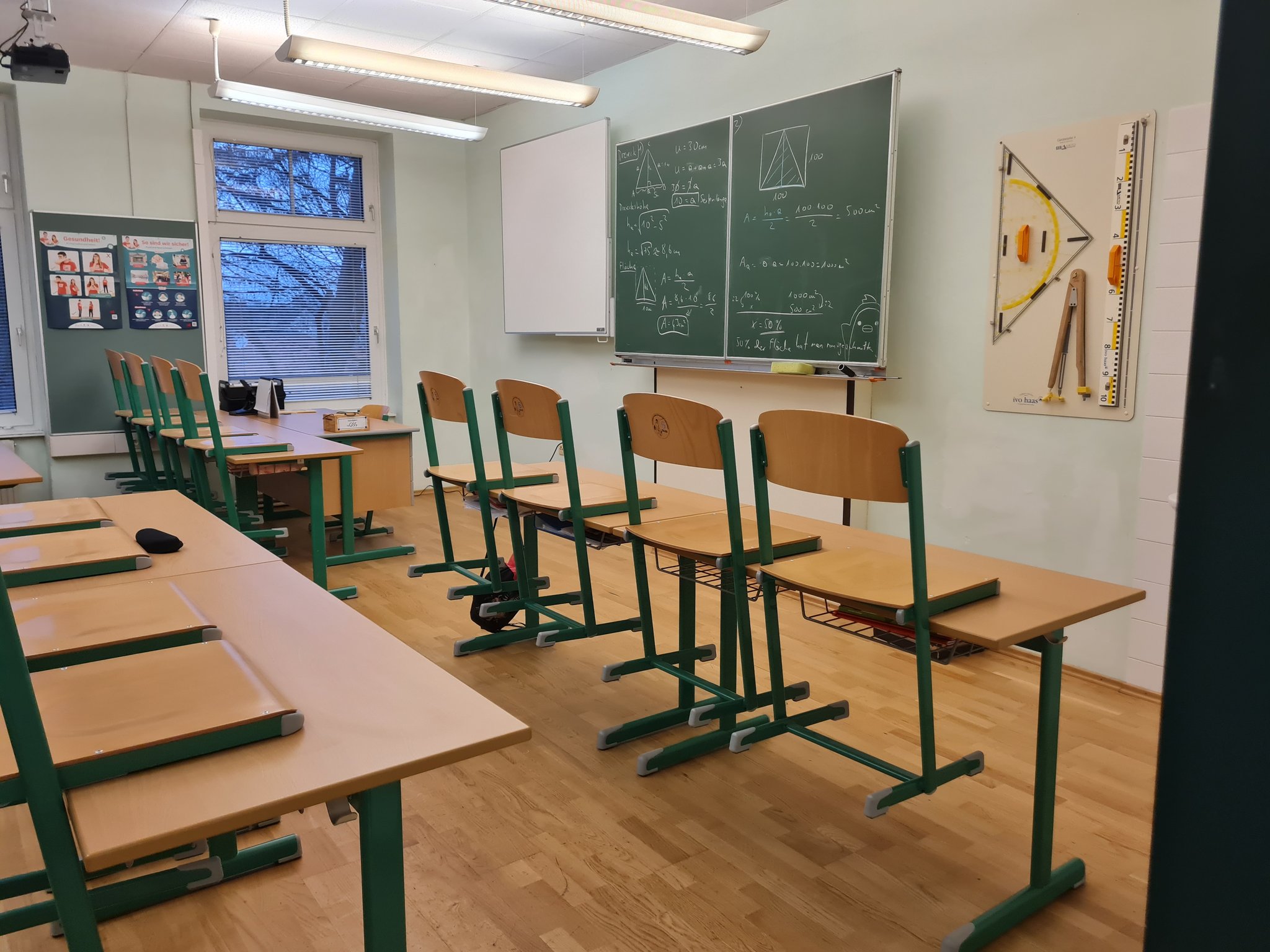 Bald wird hier ein Smartboard zuhause sein.