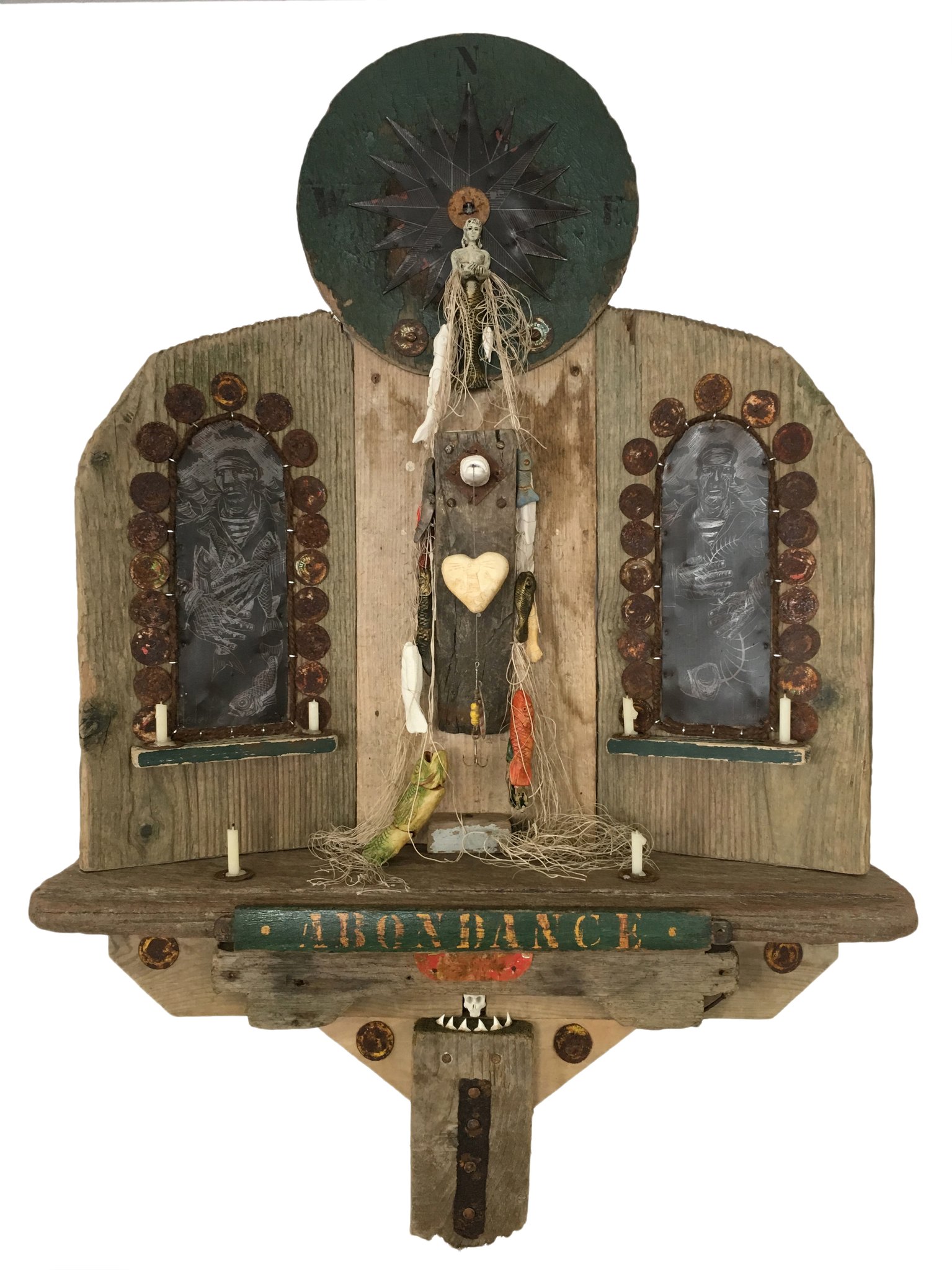 "Abondance" - assemblage divers materiaux - 103x69x20cm