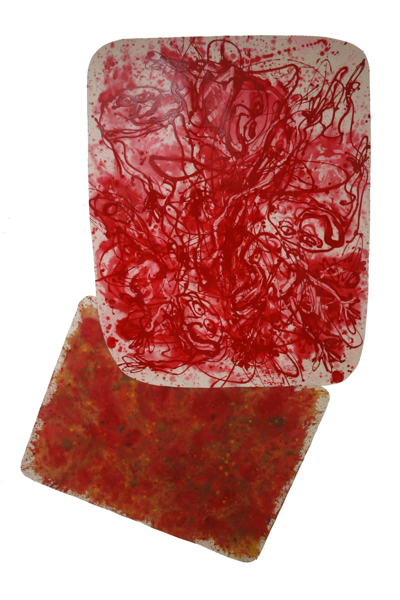 Rougebouge II - Acrylique sur toiles - 254 x170 cm