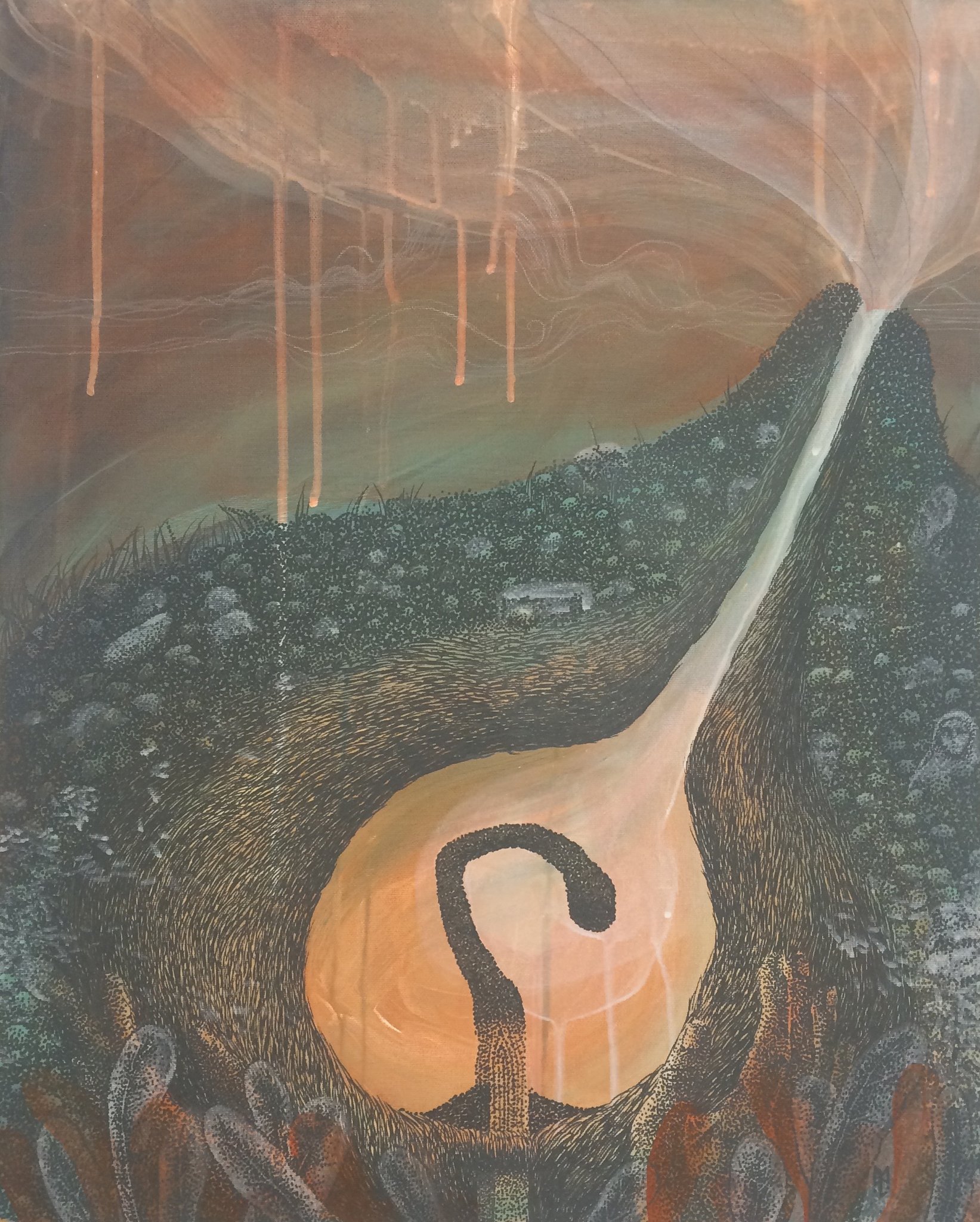 Persephone 1 -crylique sur toile - 40x50 cm