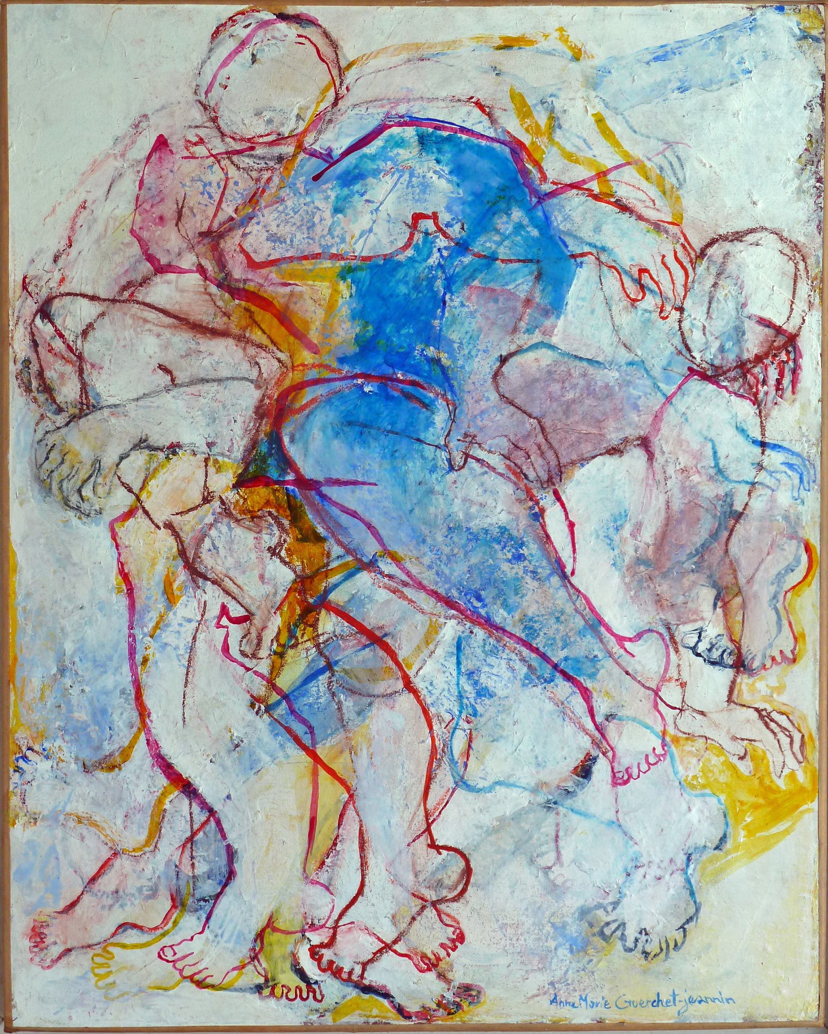 De côté  - acrylique sur toile - 41x33 cm