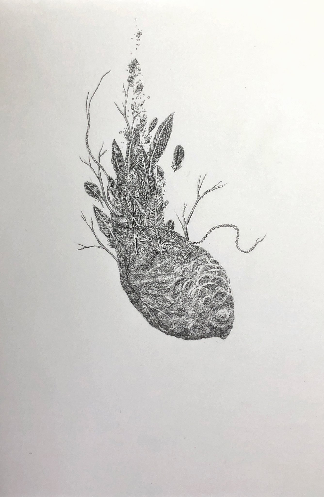 Sans titre 02 (SérieConjuration) - Graphite sur papier - 21x15 cm