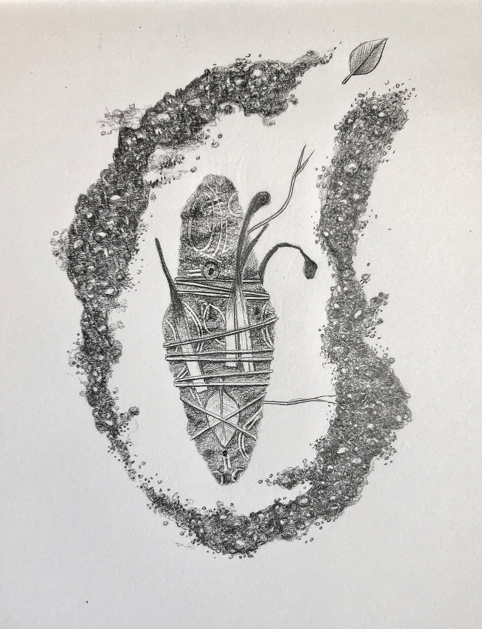 Sans titre 03 (SérieConjurations) - Graphite sur papier - 21x15 cm