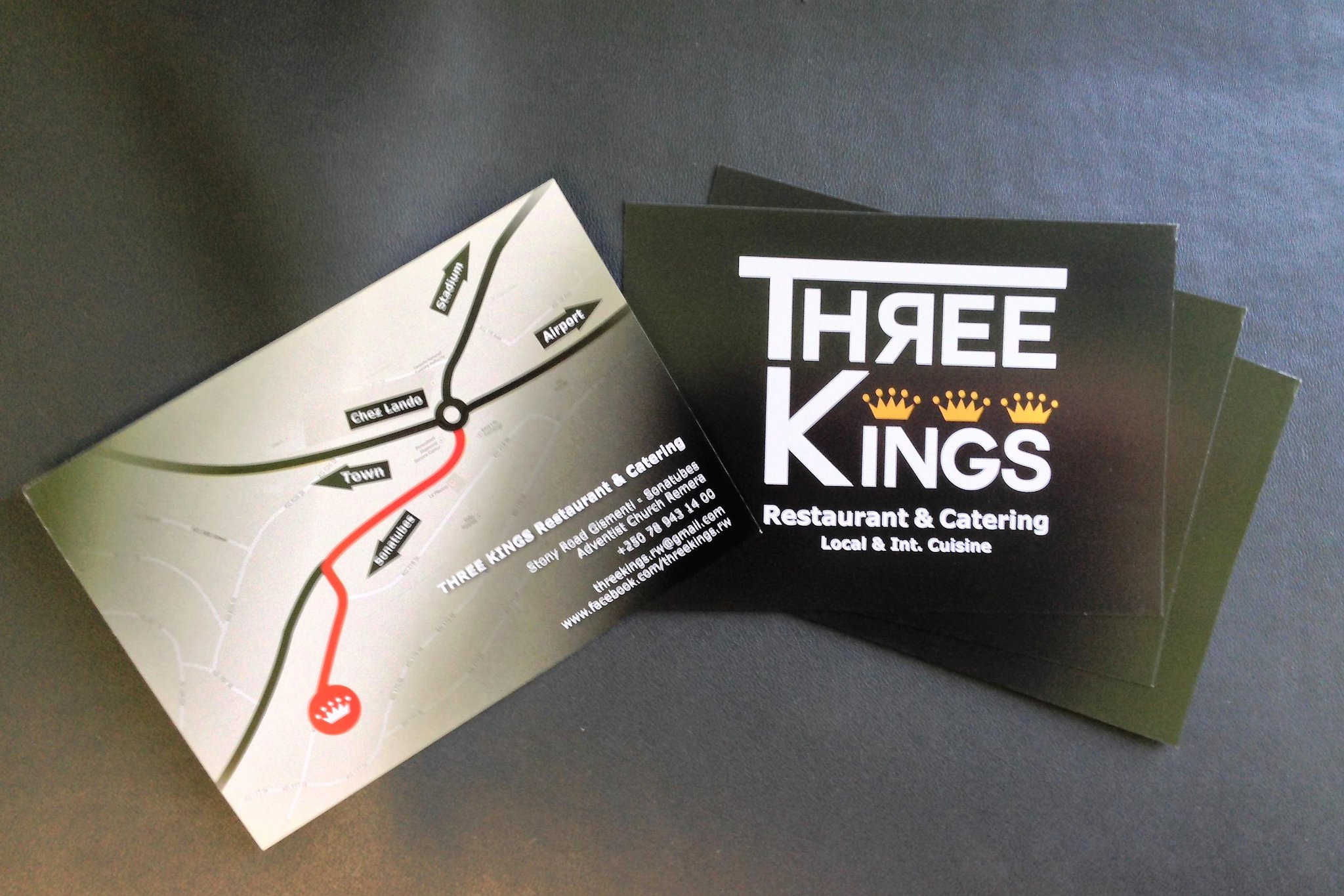 CI-Design und Produktion von Drucksachen für Three Kings