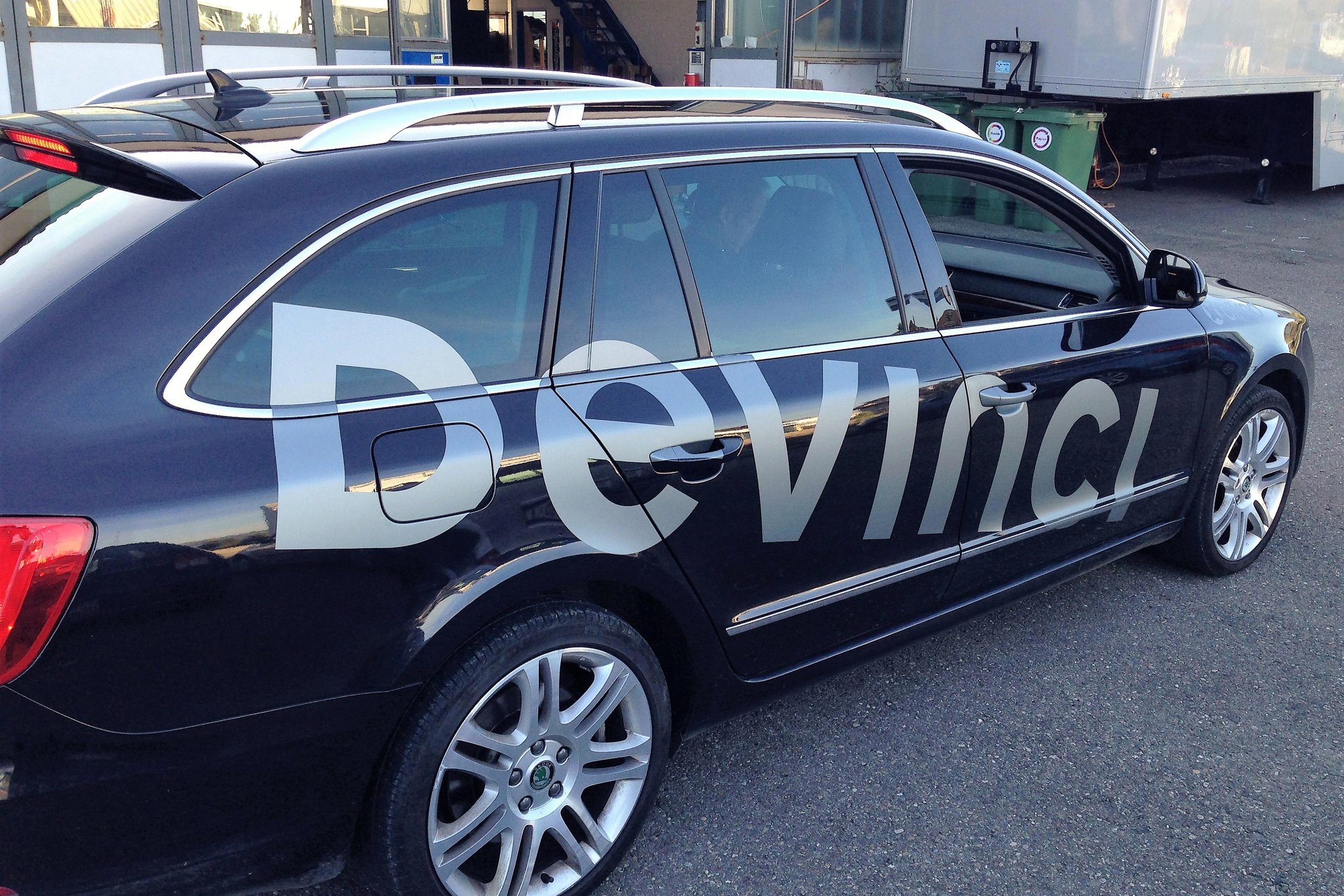 Beschriftung des Firmenwagens der B-Bikes GmbH