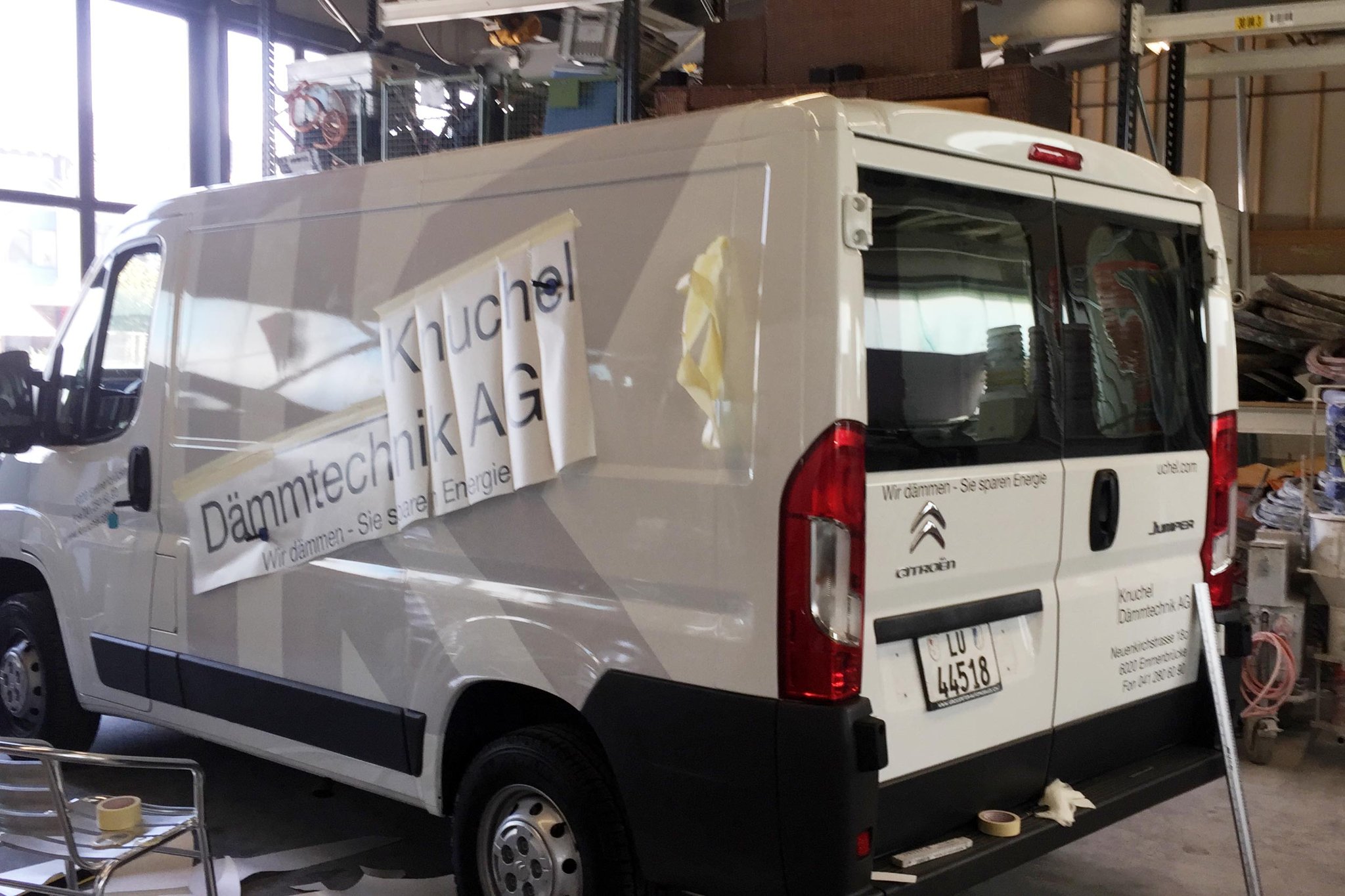 Firmenbus für Knuchel, Emmenbrücke, in Produktion