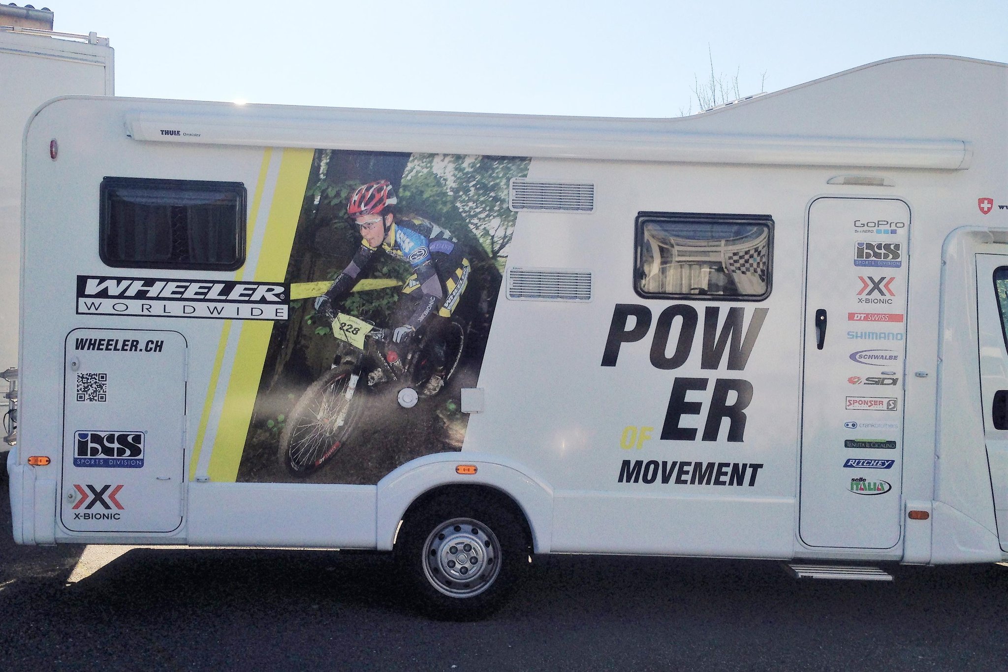 Beschriftung eines Wohnmobiles