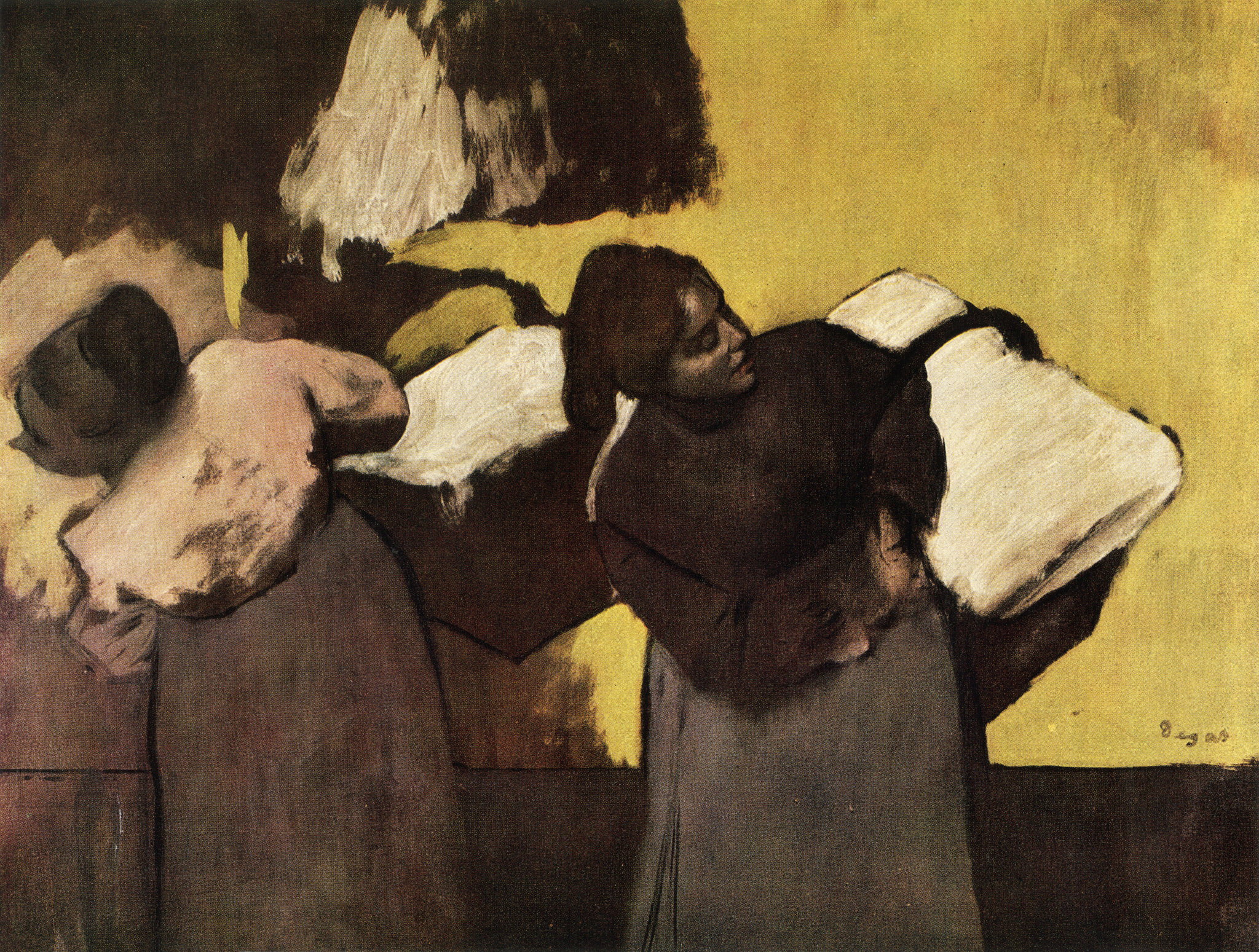 Two Laundresses, 1876 by Edgar Degas