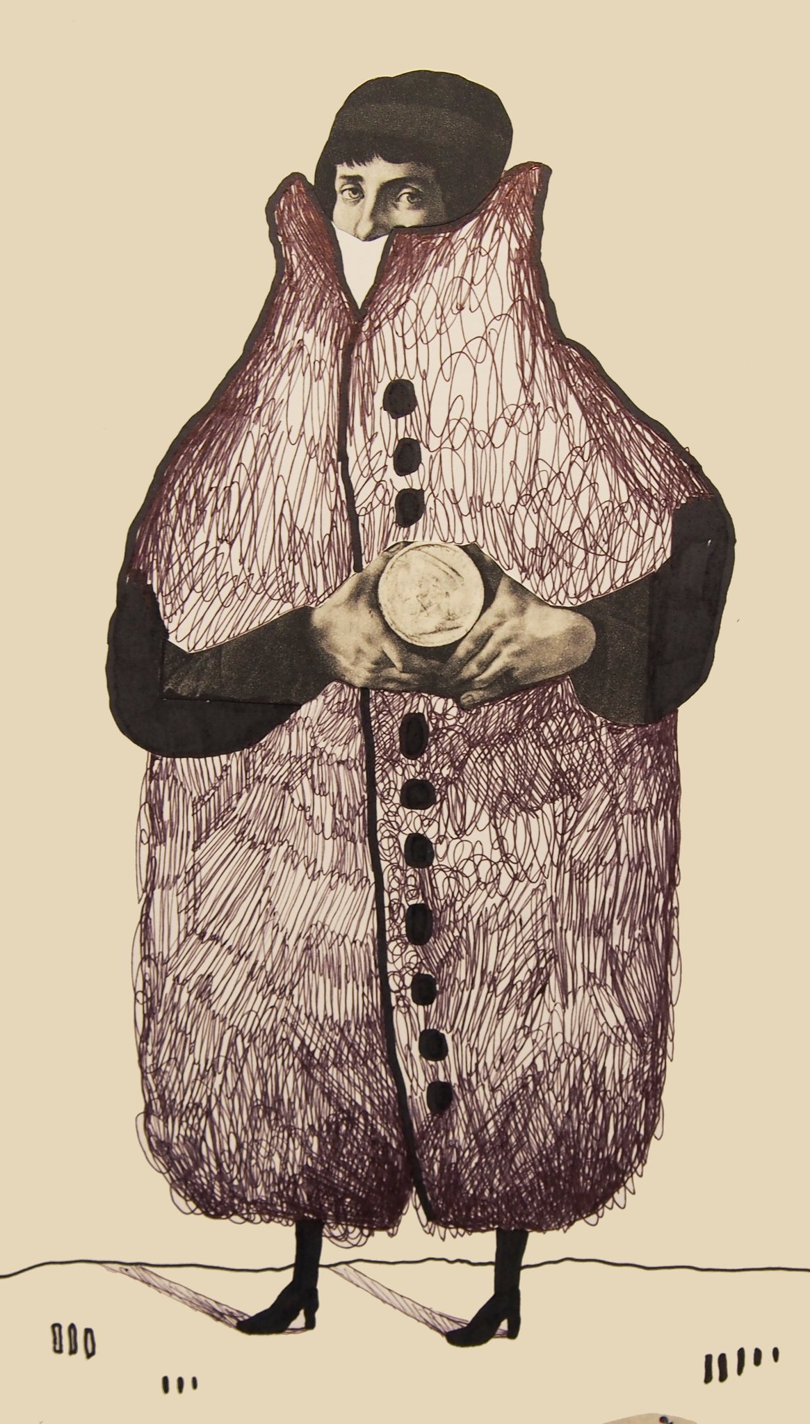 collage/drawing by sae kimura