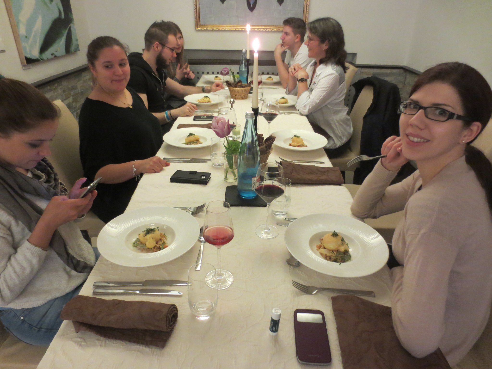 Beim Gourmet-Nachtessen im Hotel Restaurant Heckenrose in Ringsheim