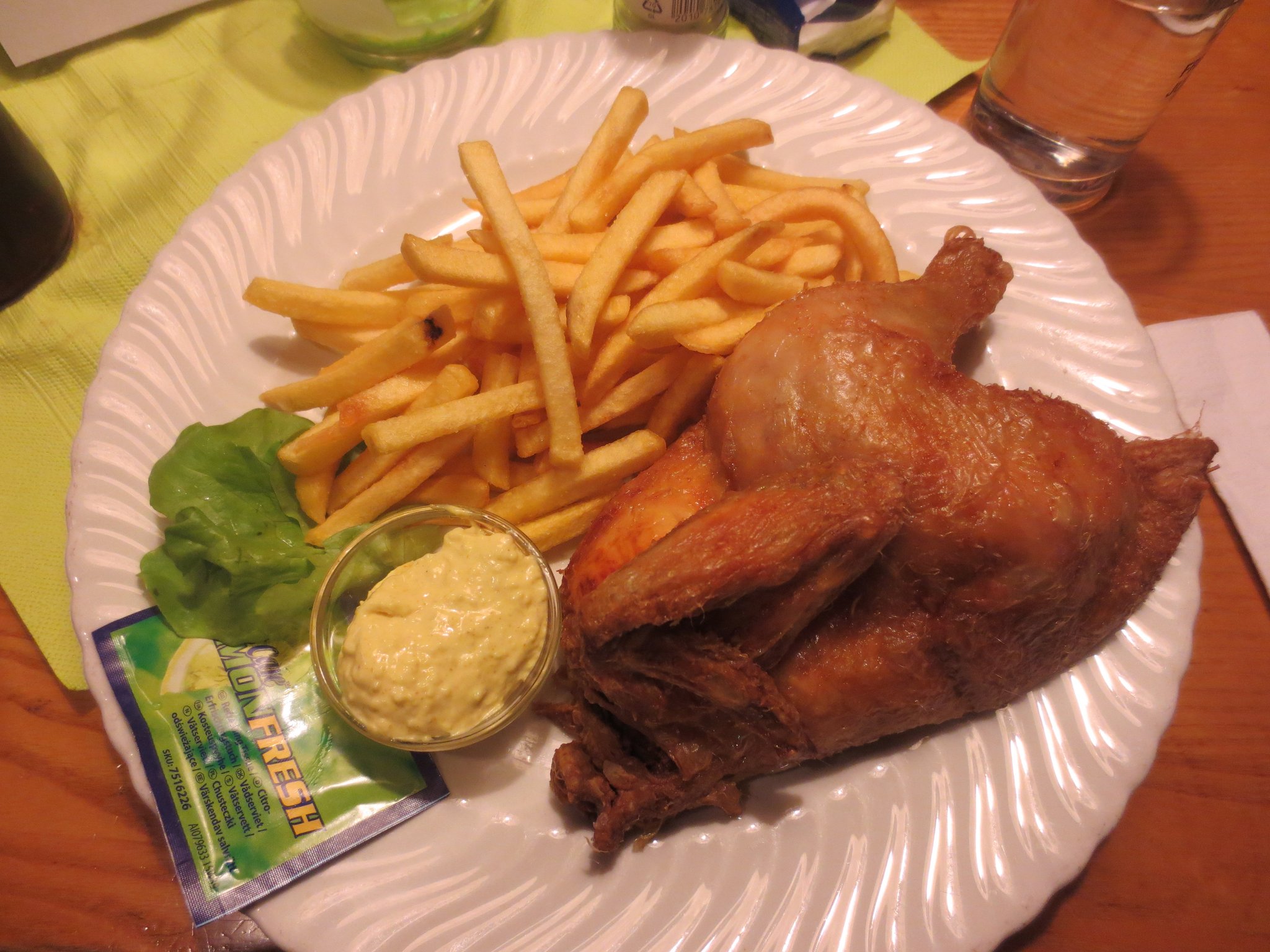 Restaurant Hechinger Oberhausen: Flattermann mit Pommes