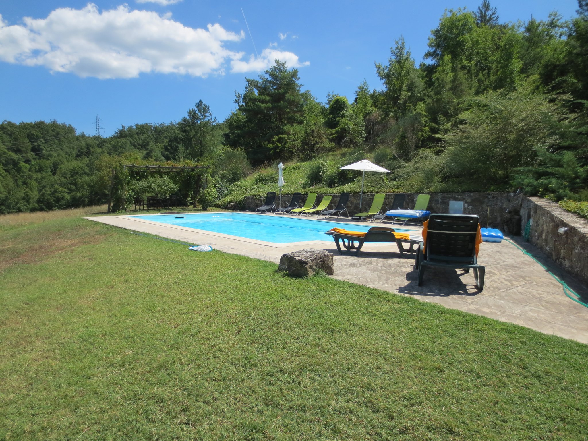 Unser Ferienanwesen: Villa Casale di Renata, Loc. La Casa (Rassina) - Zum Anwesen gehörender Swimmingpool