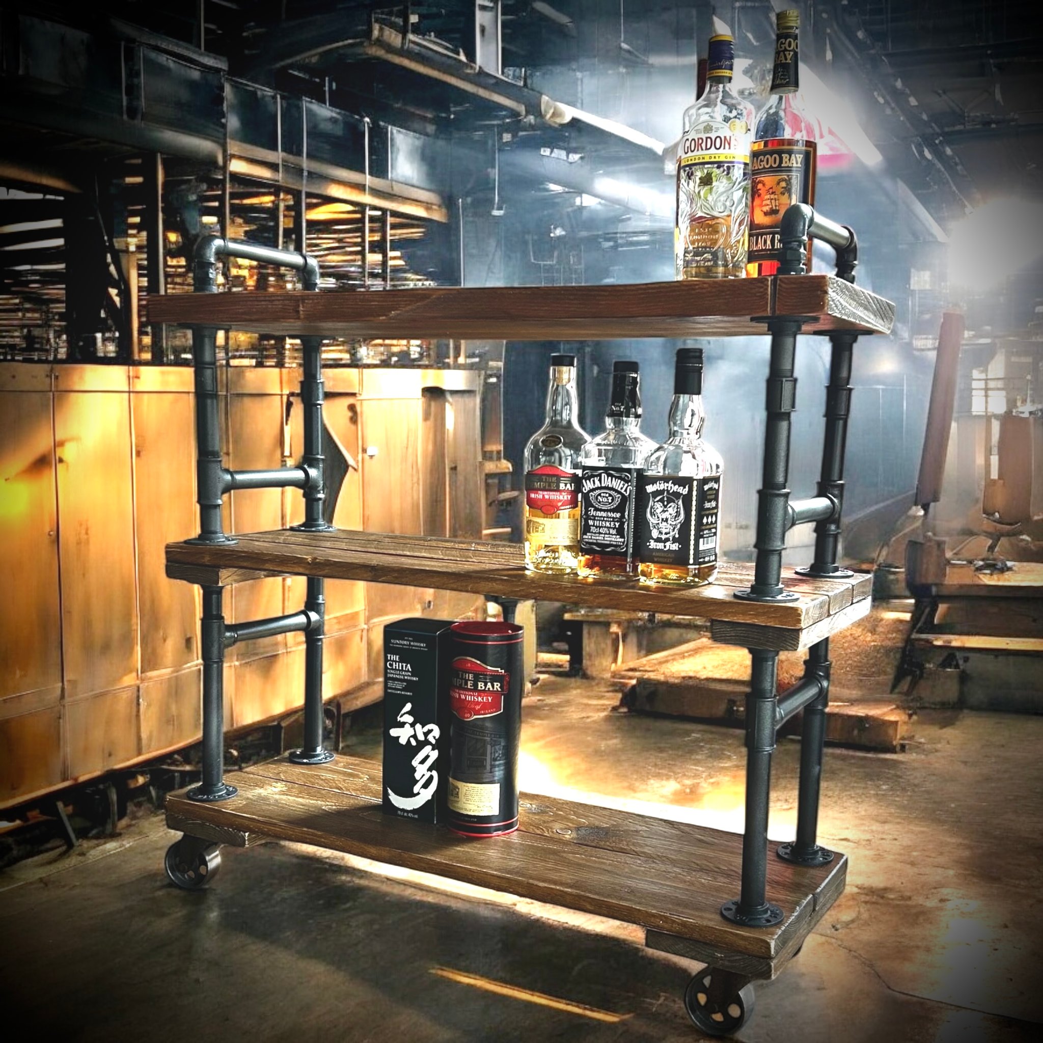 Steampunk Bar-Trolley