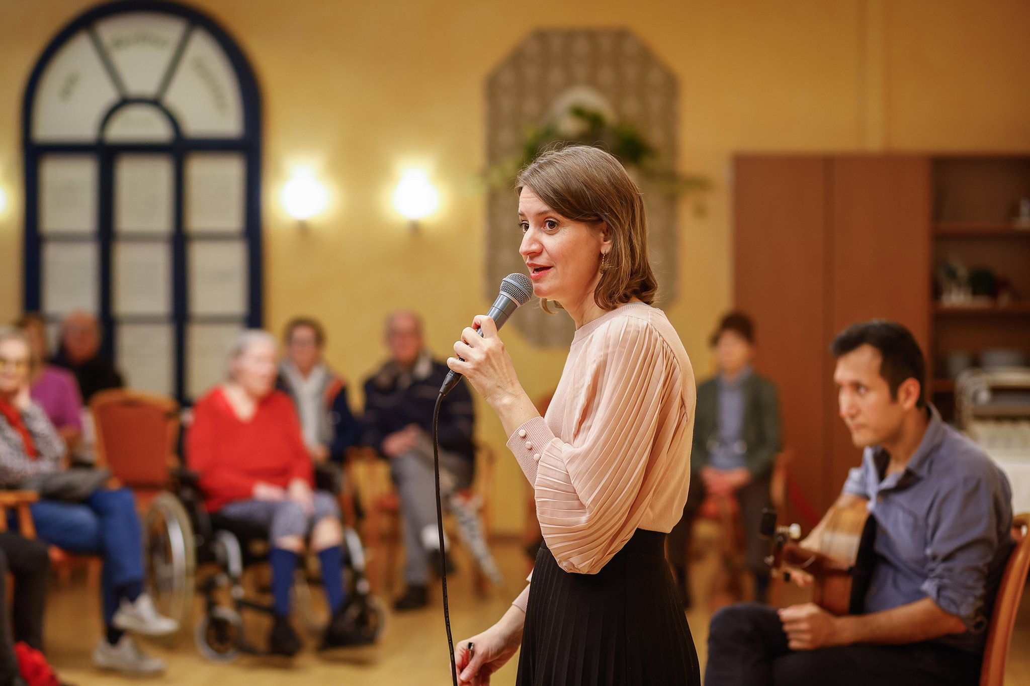 "Babel Collage" im Domicil Seniorenpflegeheim, Foto: Antonia Richter