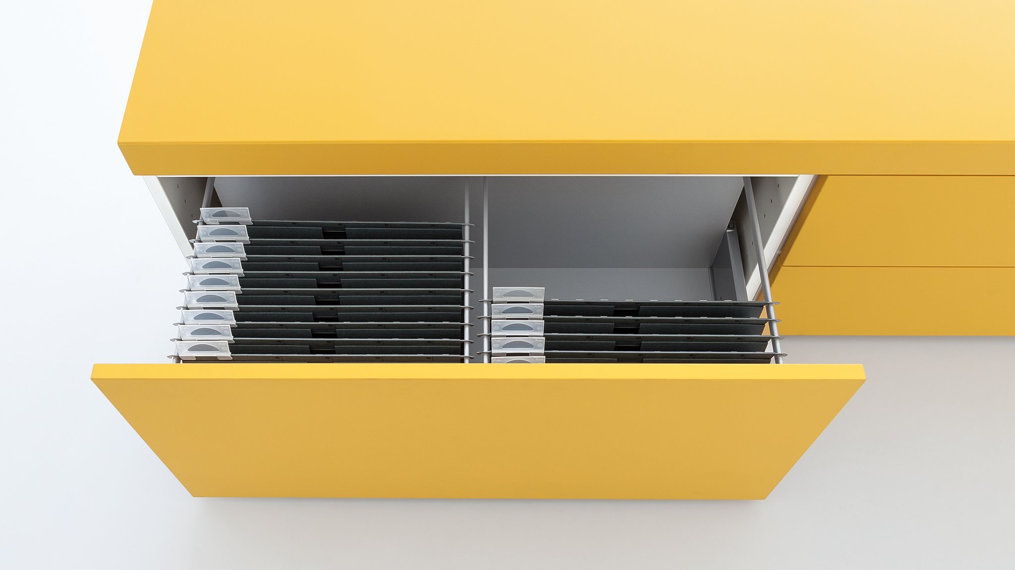 Drawer with filing frame