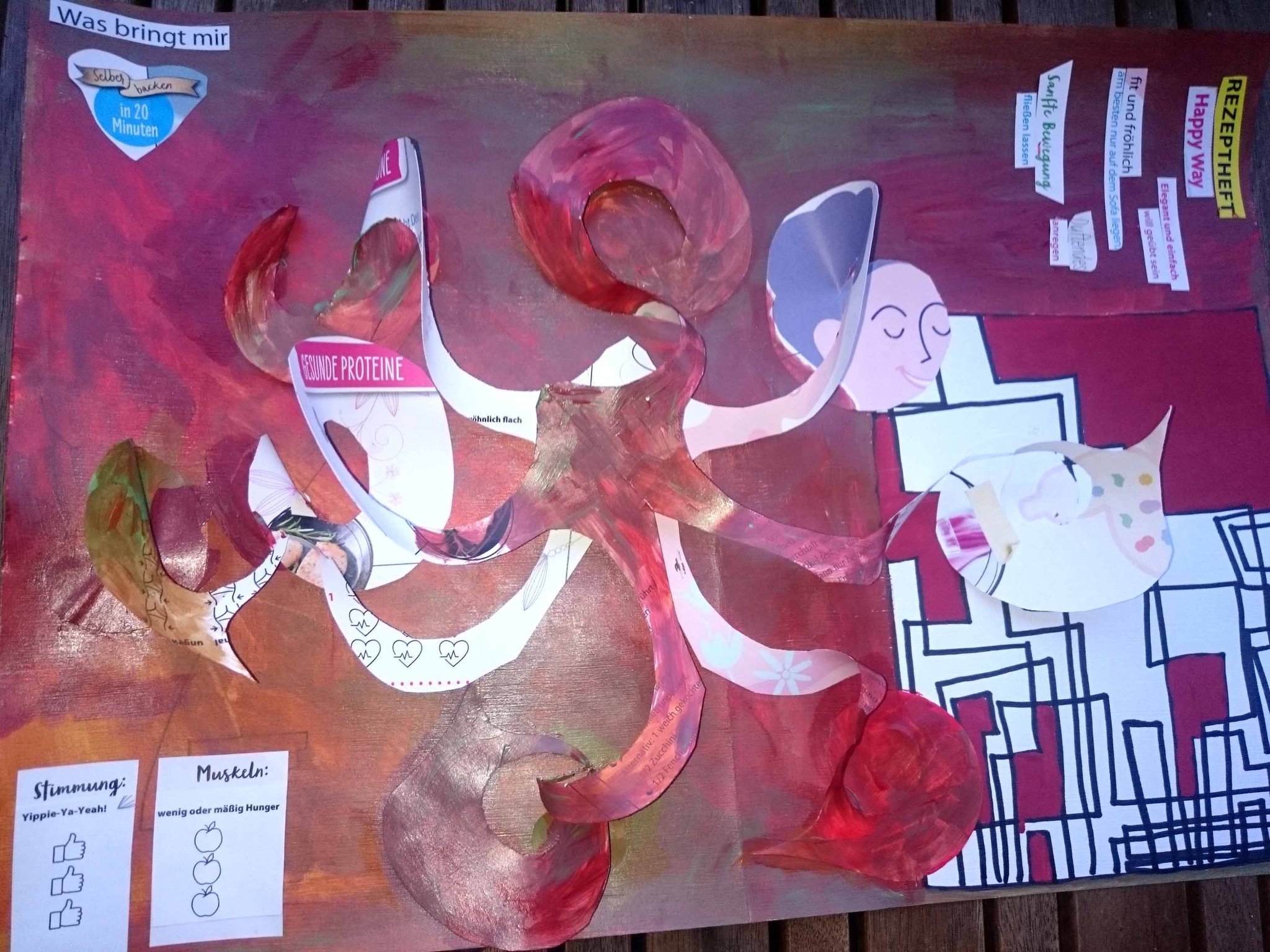 Katjas Collage aus der Zufalls-Zeitschrift