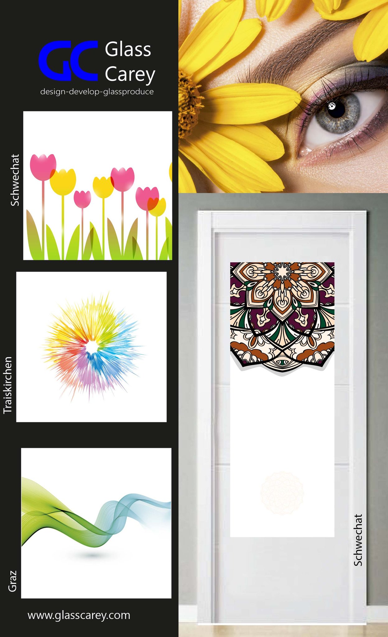 Impresión digital vidrio puertas. VIDRIOTEC (Murcia)