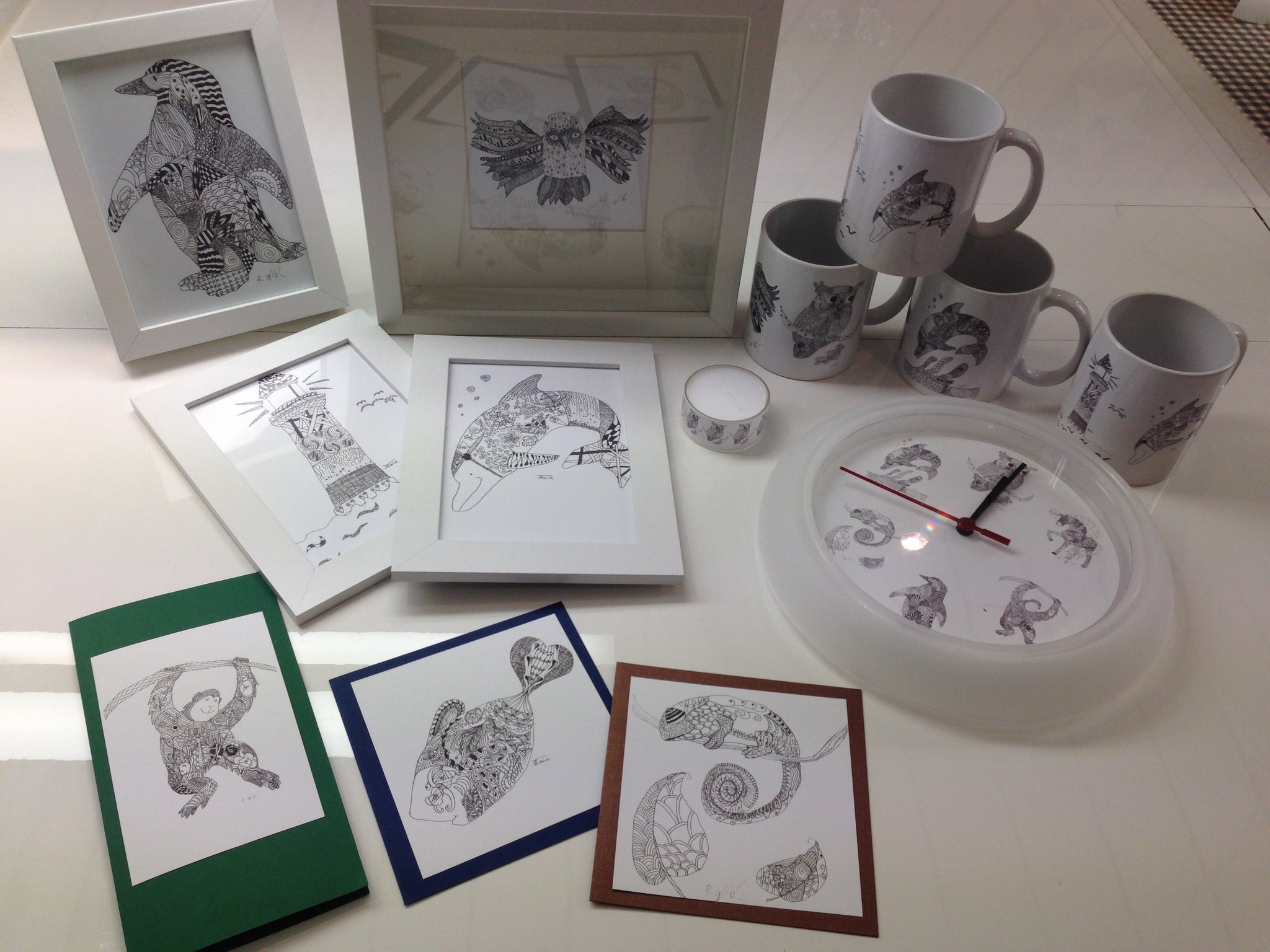 Diverse Zentangle Kinder (8+10 Jahre)