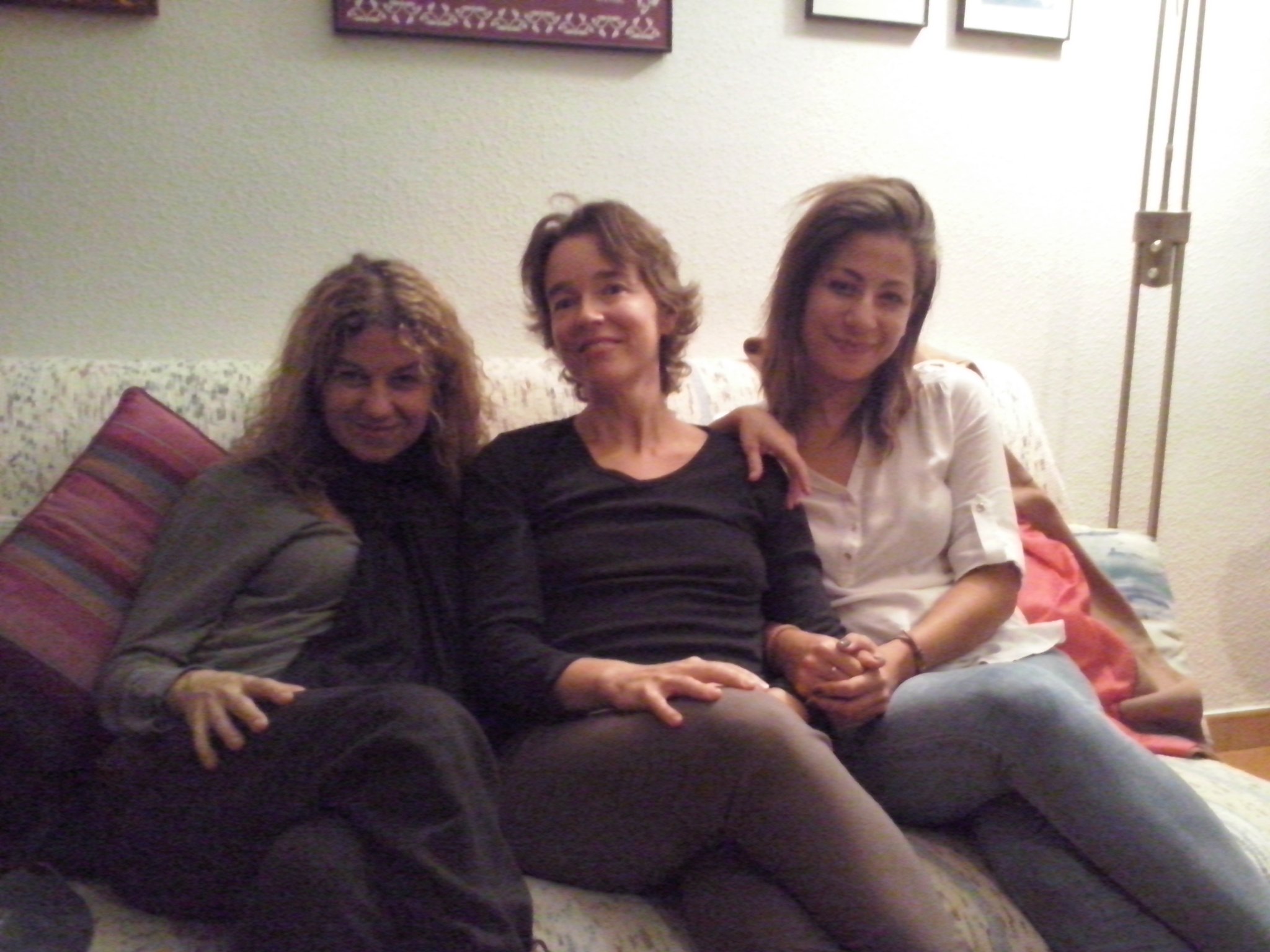 Laura Pedreira, Carmen Ros y Marisa Tolentino (grabación de So sweet. The warmest place)