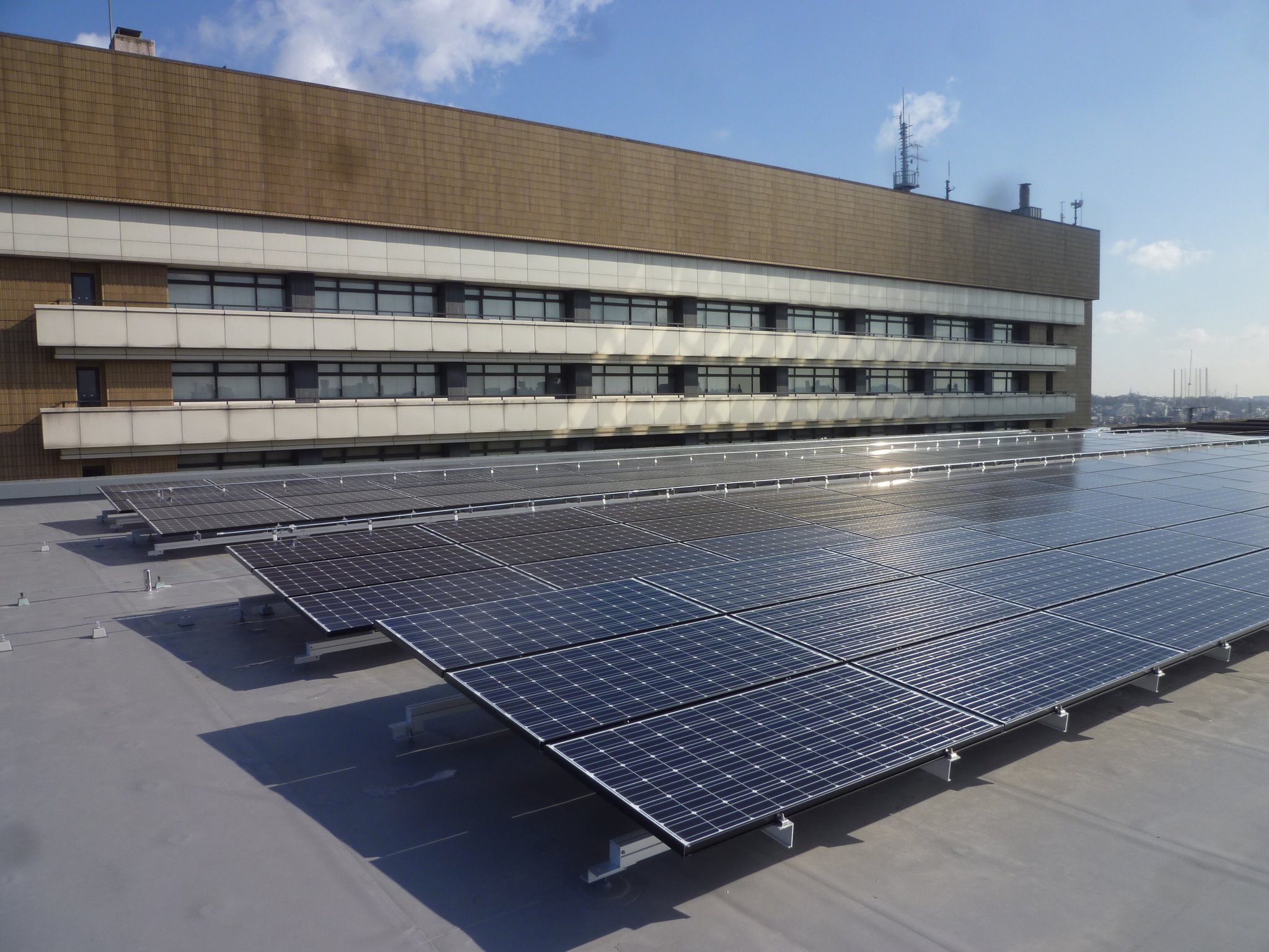 八王子市役所　　陸屋根 / 自家消費 /  50.0kW