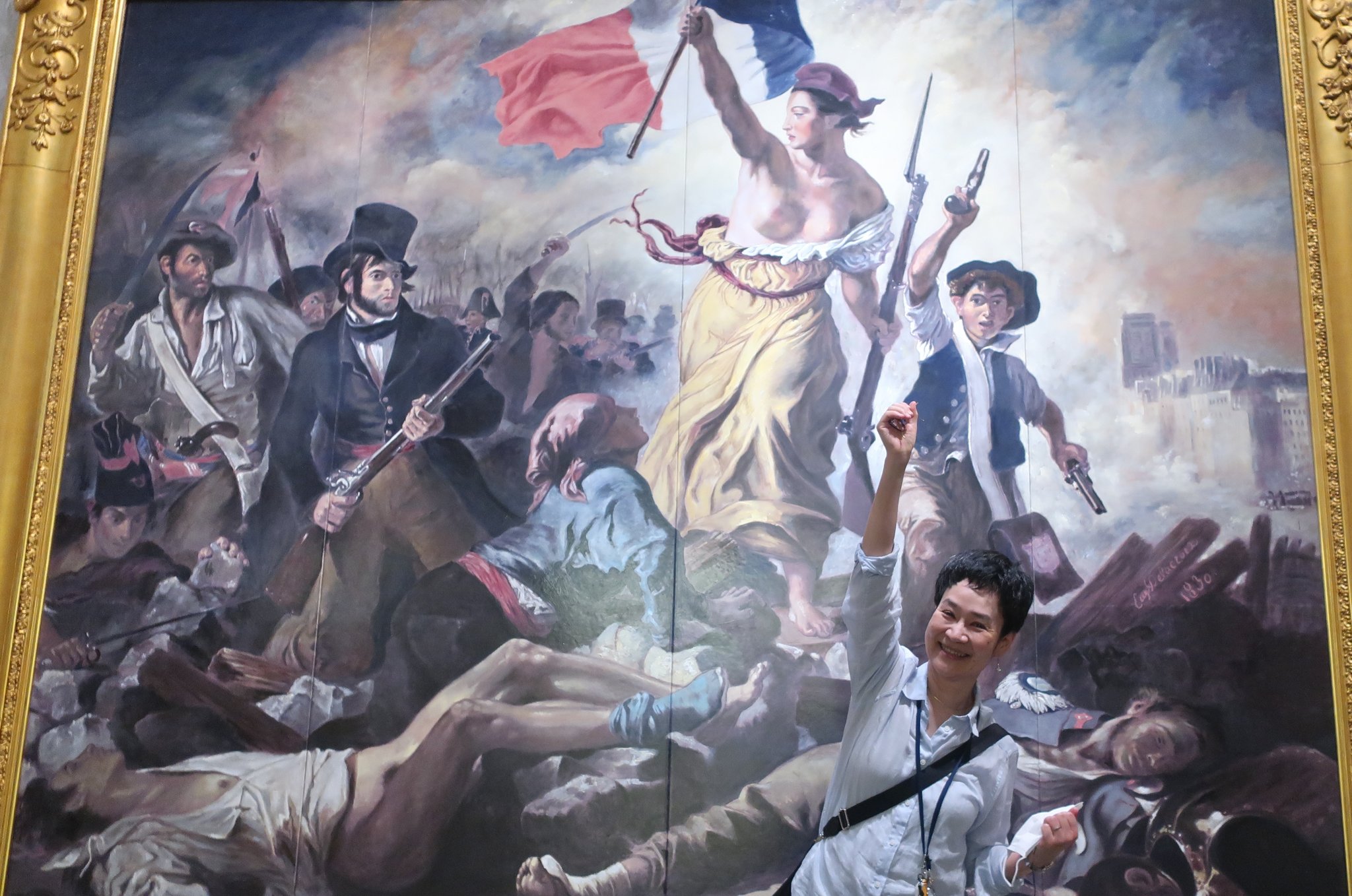 ウジェーヌ・ドラクロワ　「民衆を導く自由の女神」