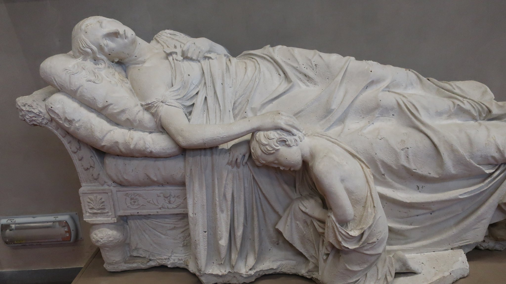 母マリアの死に寄り添う幼年期のジグムント・クラシンスキー（詩人）