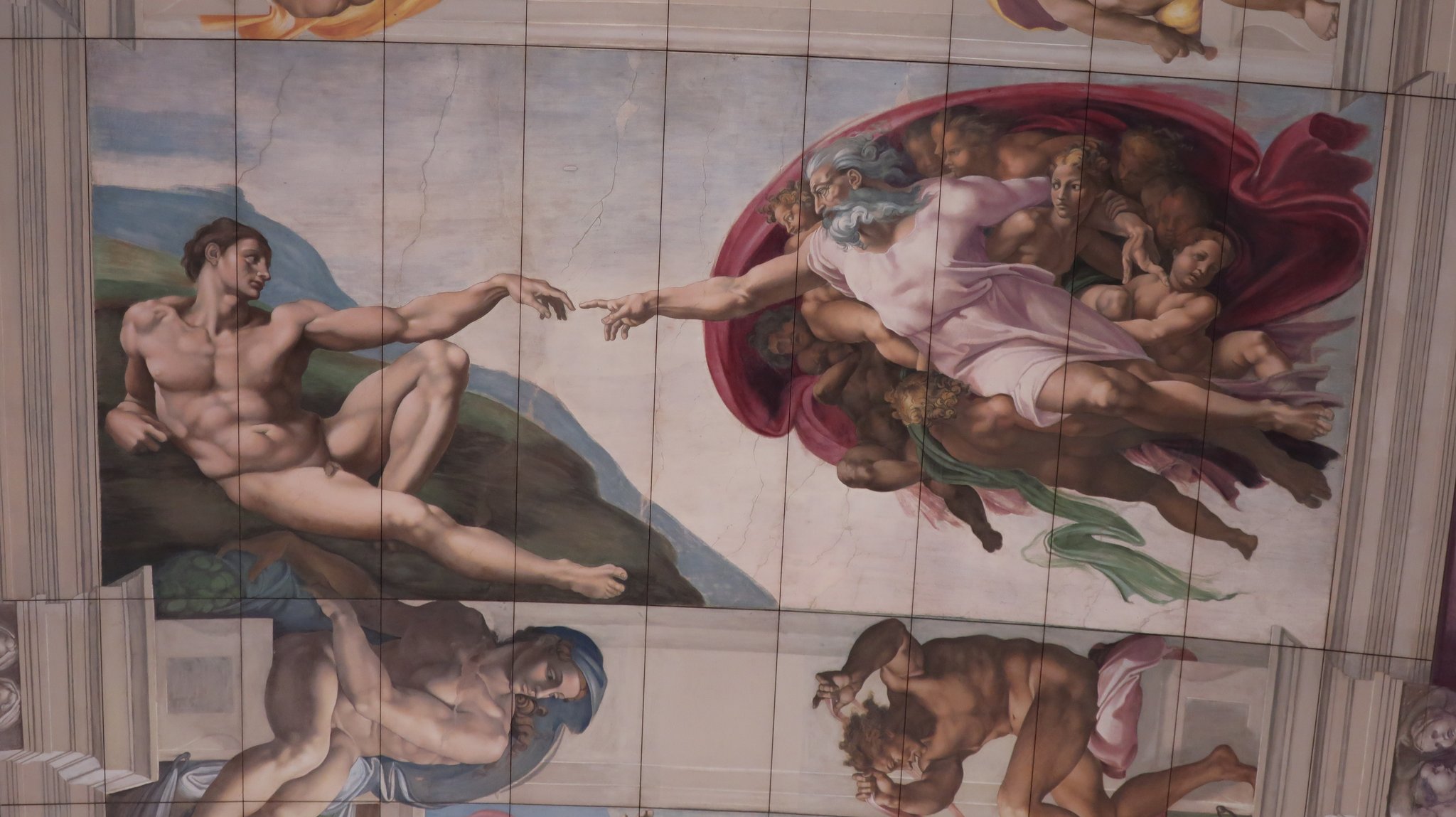 システィナ礼拝堂 天井画  「アダムの創造」