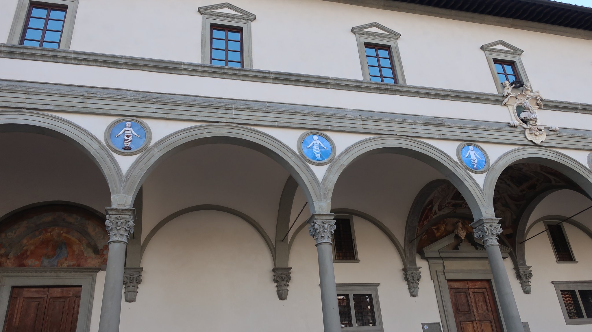 Columns and large arches