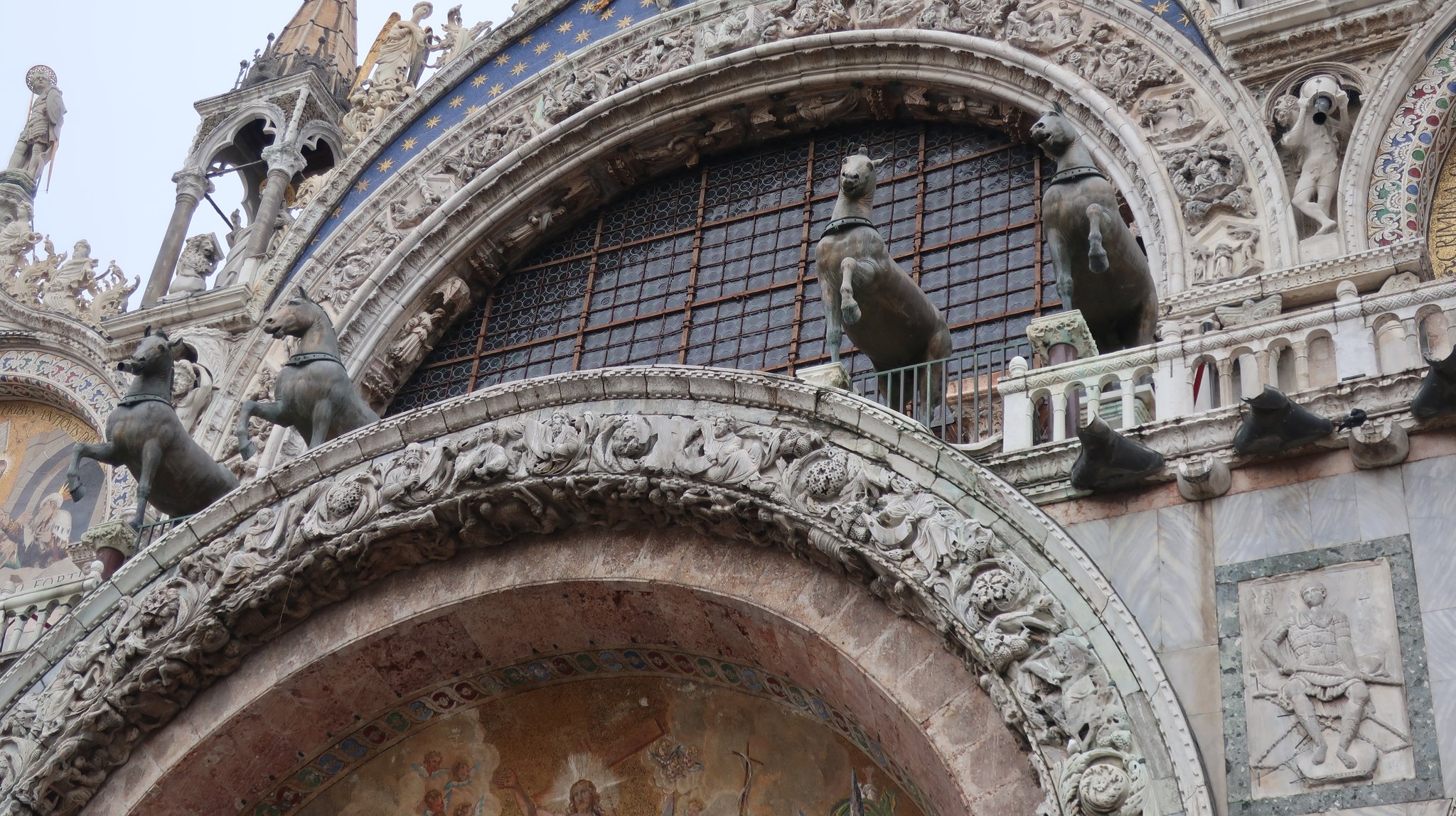 The four bronze horses adorning the Basilica of San Marco