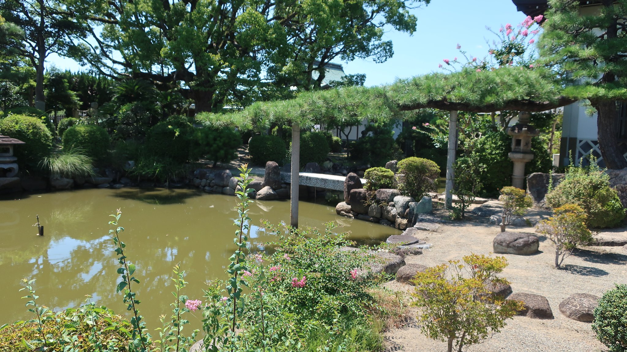 大石（おおいし）邸。浅野長矩の筆頭（ひっとう）家老（がろう）が大石内蔵助（くらのすけ）でした。