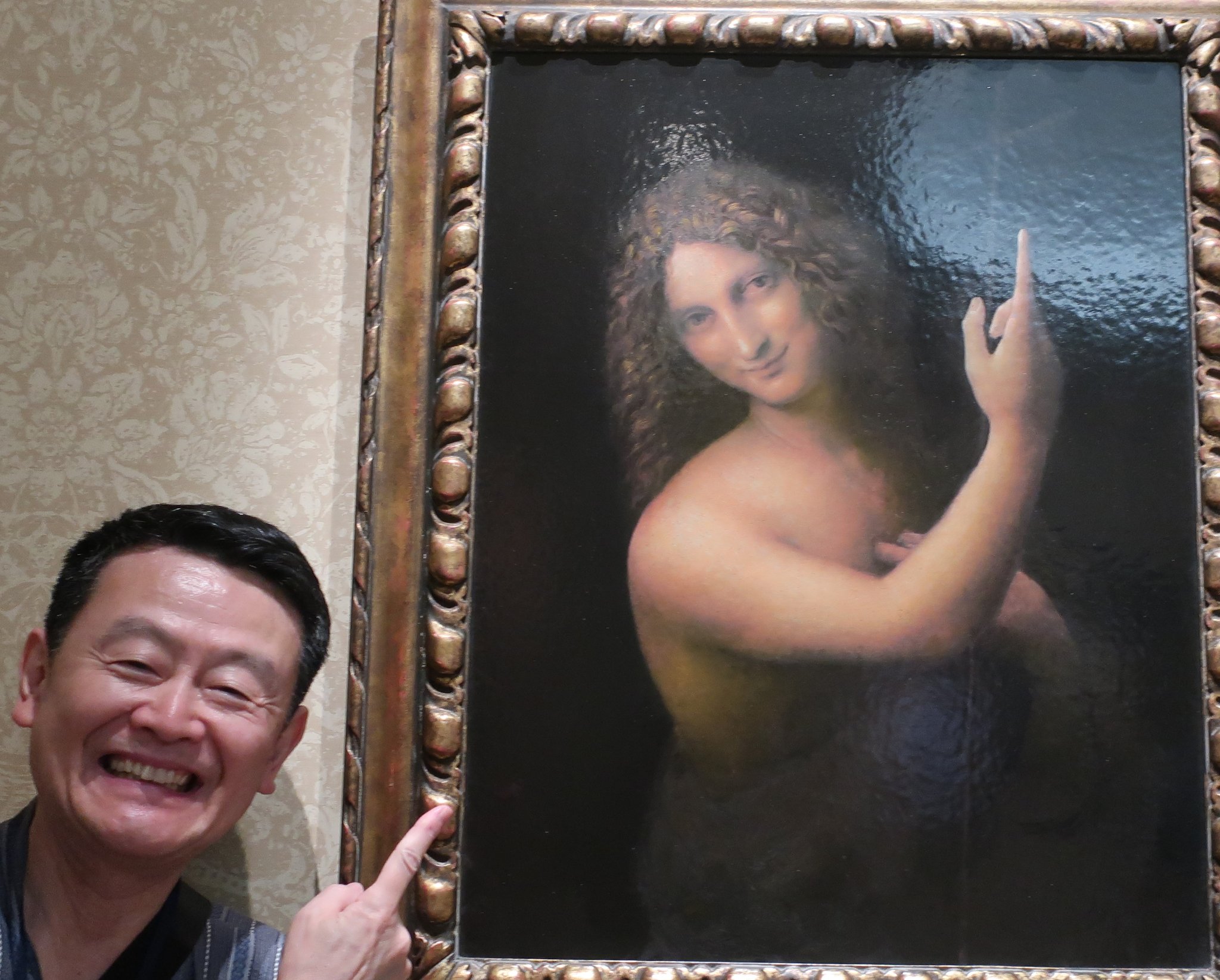 レオナルド・ダ・ヴィンチ　「洗礼者 聖ヨハネ」